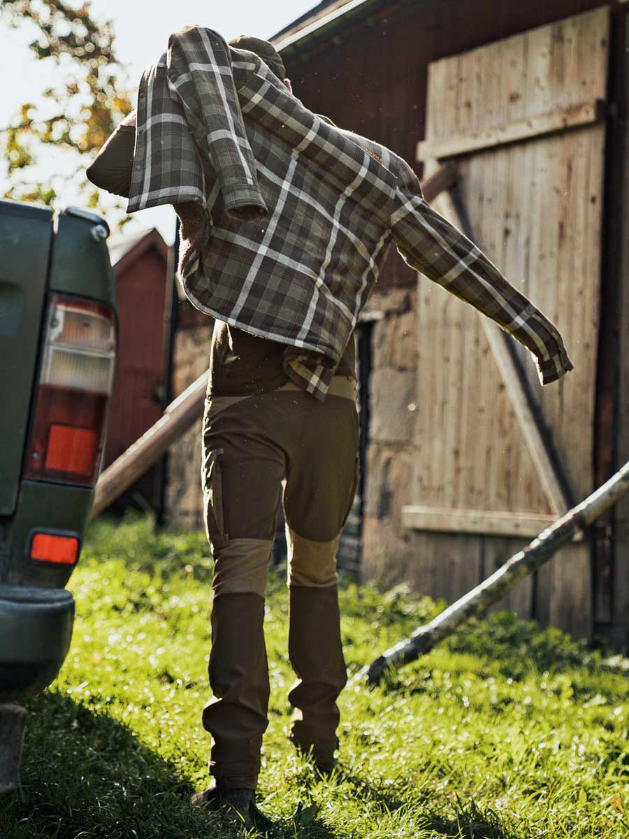 HARKILA Asmund Insulated Wool Shirt Jacket - Mens - Willow Green/Phantom Harkila