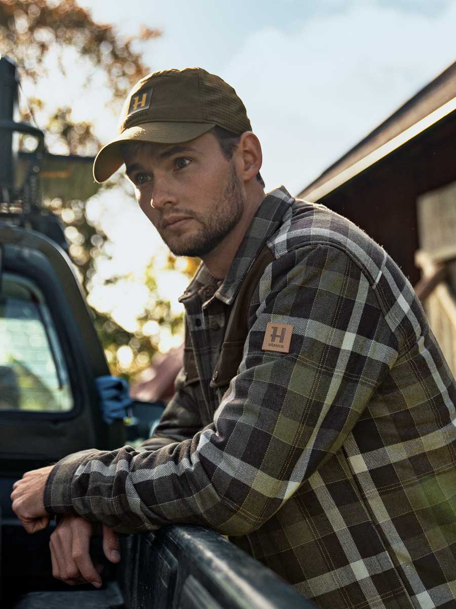 HARKILA Asmund Insulated Wool Shirt Jacket - Mens - Willow Green/Phantom Harkila