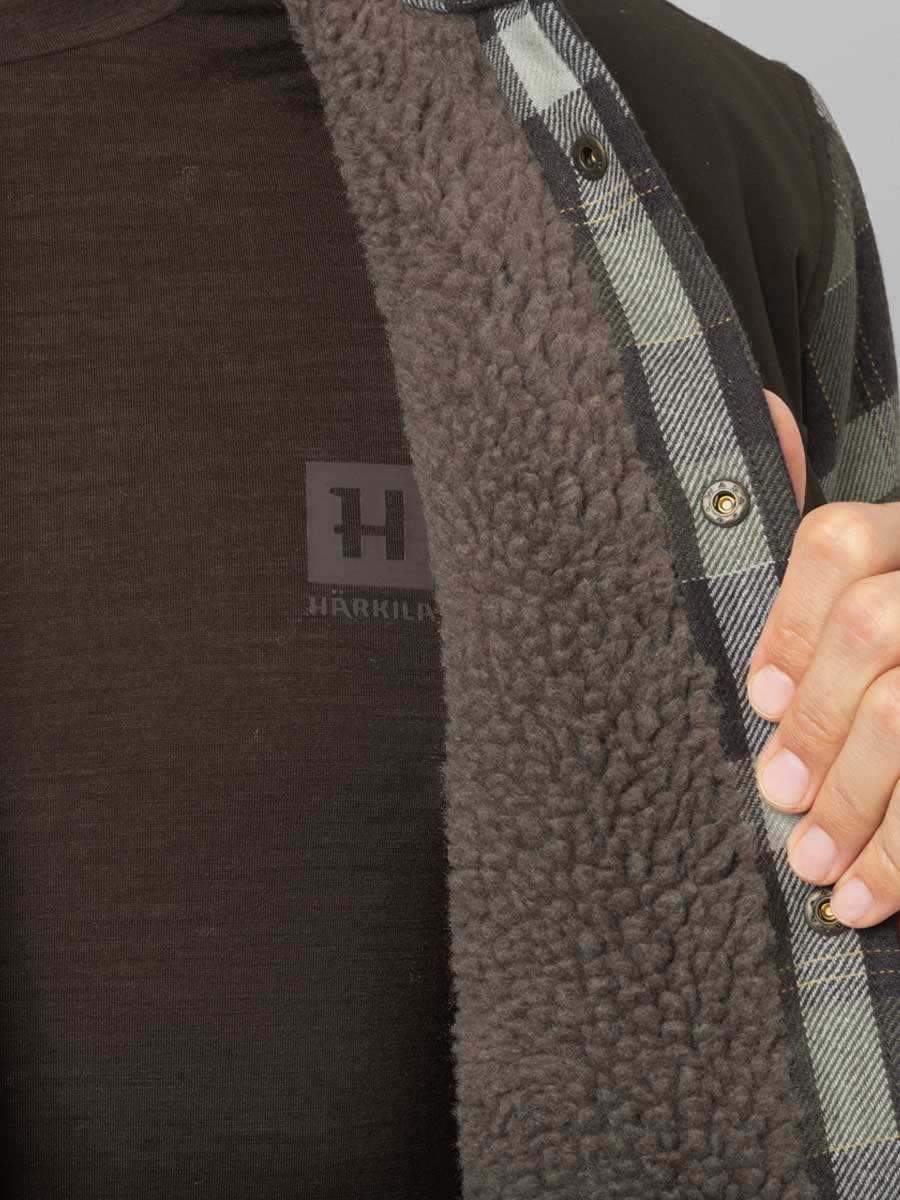 HARKILA Asmund Insulated Wool Shirt Jacket - Mens - Willow Green/Phantom Harkila