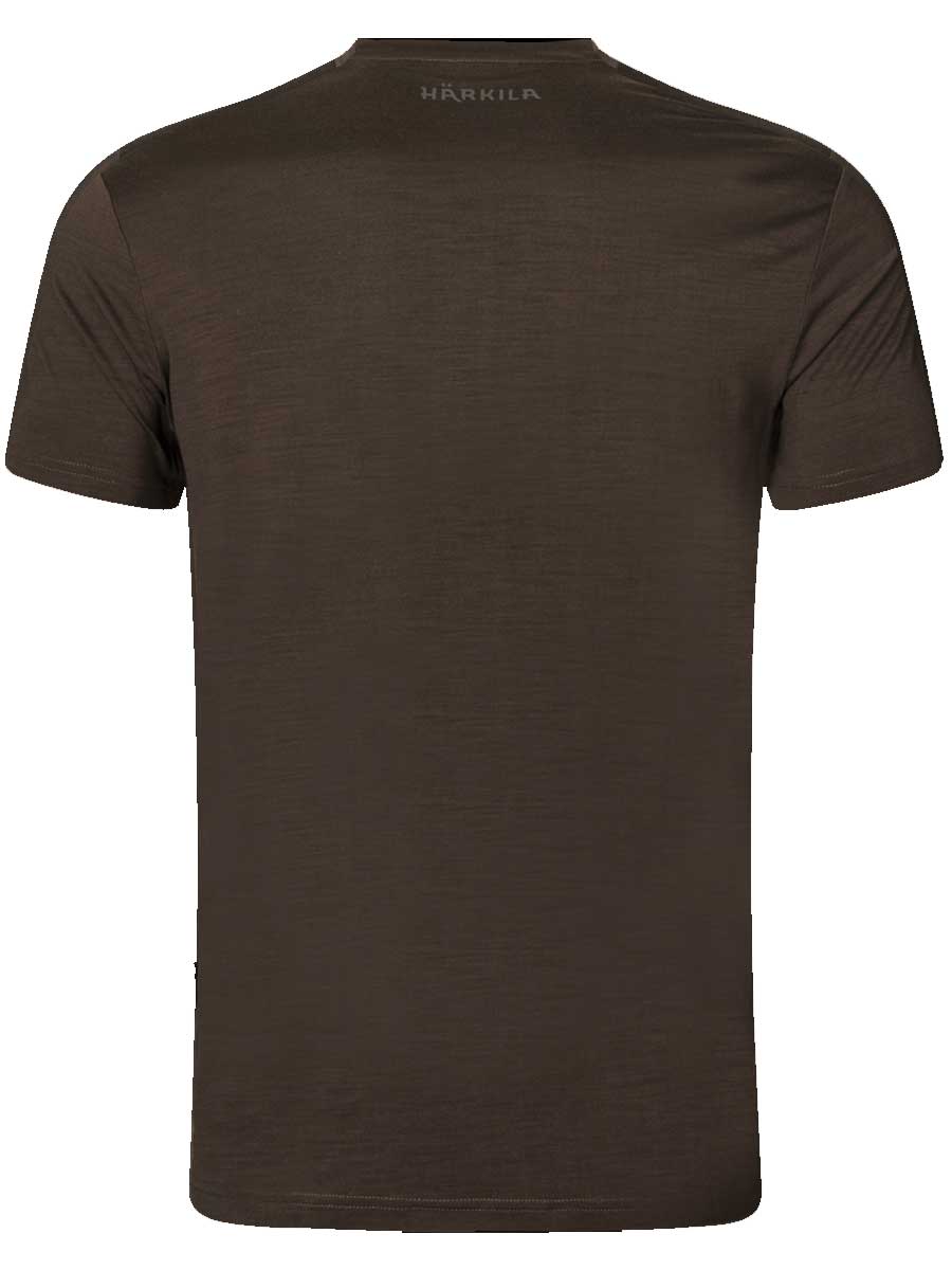 HARKILA Base All Season Short Sleeve T-Shirt - Mens - Shadow Brown