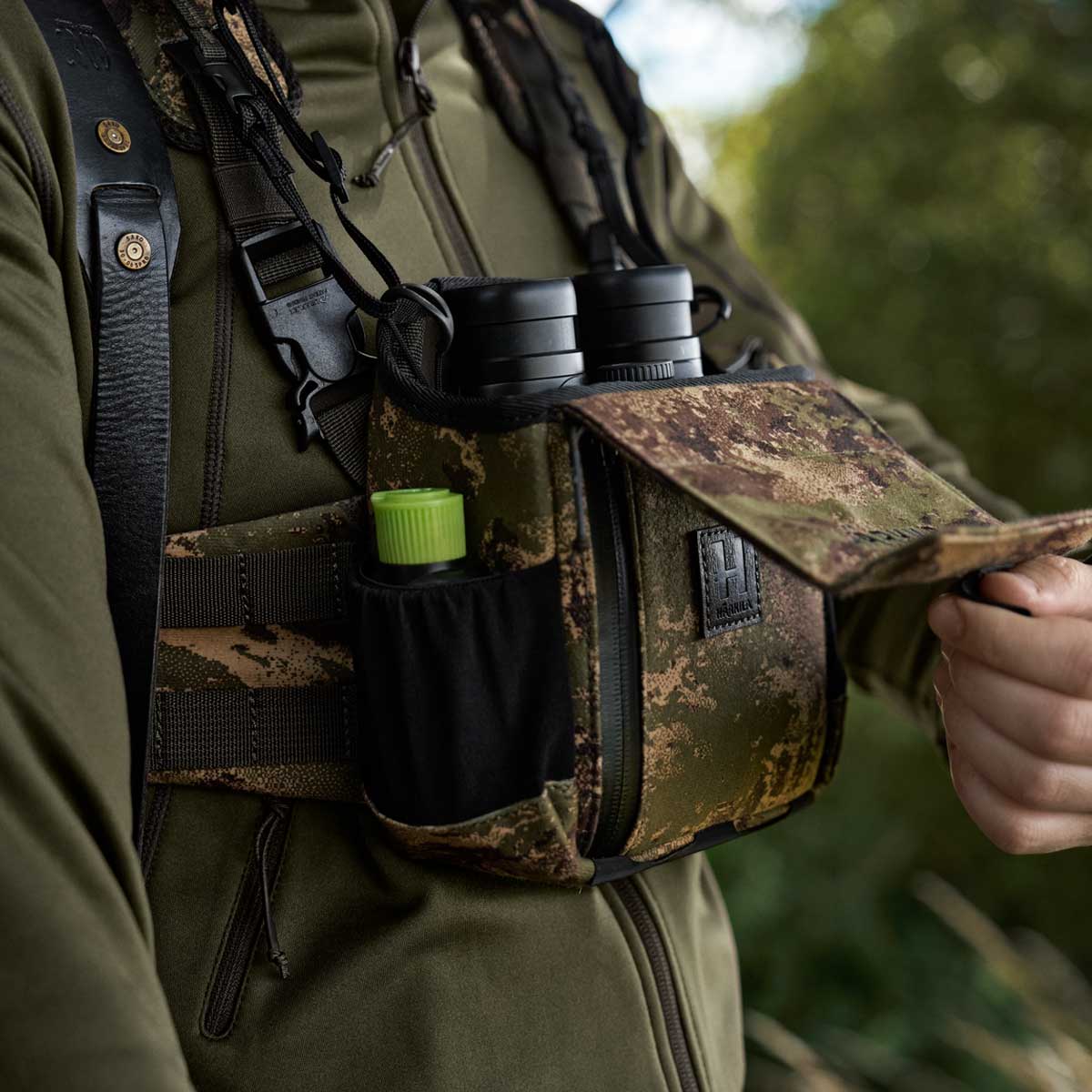HARKILA Binocular Harness - AXIS MSP Forest Green Camo
