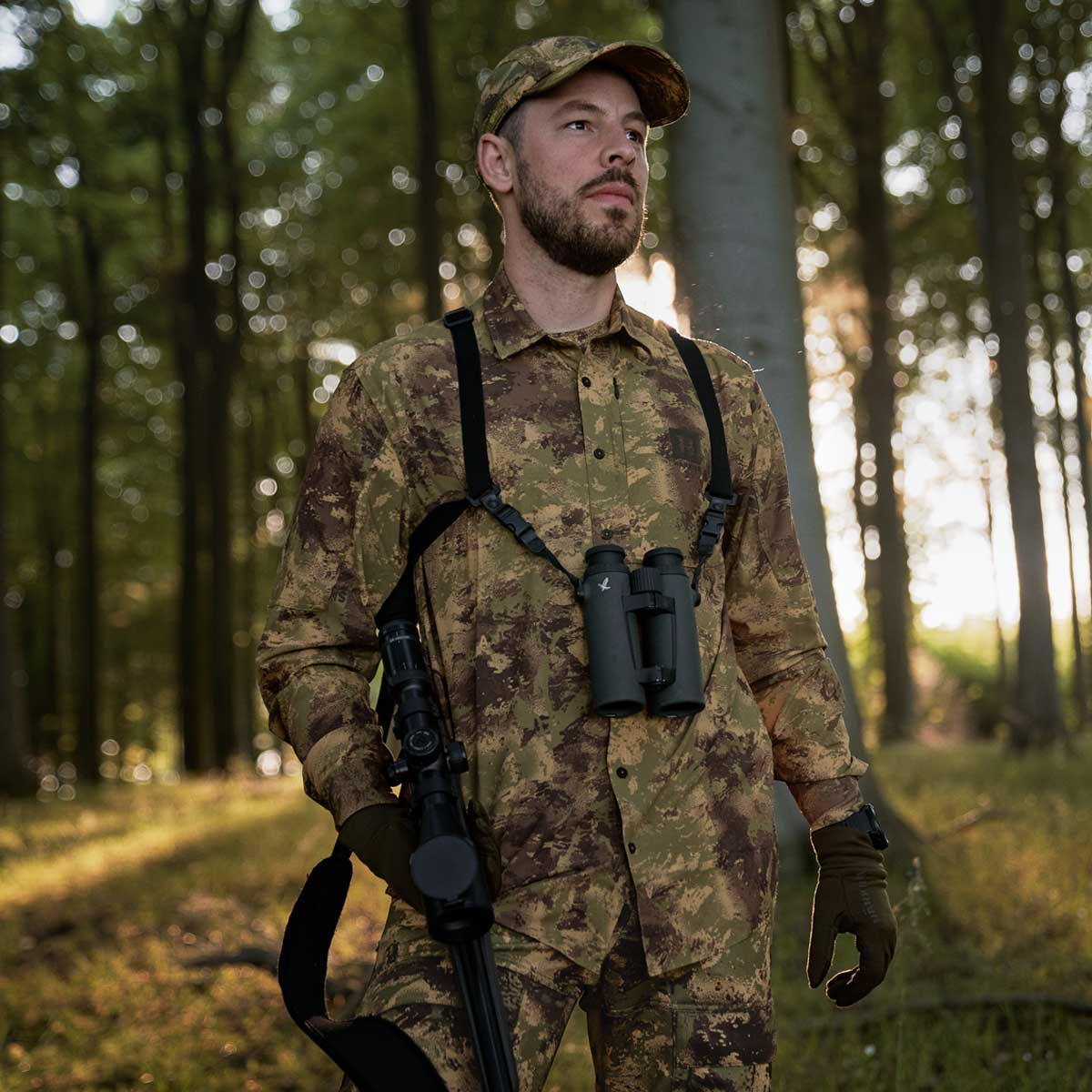 HARKILA Deer Stalker Camo Long Sleeve Shirt - Mens - AXIS MSP Forest Green