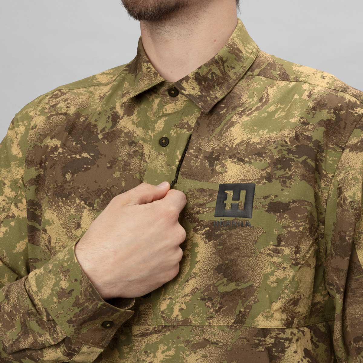 HARKILA Deer Stalker Camo Long Sleeve Shirt - Mens - AXIS MSP Forest Green