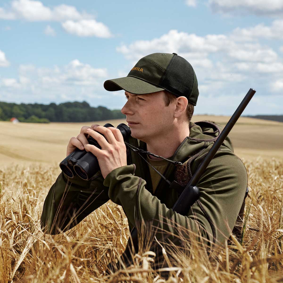 HARKILA Deer Stalker Full-zip Fleece Hoodie - Mens - Willow Green