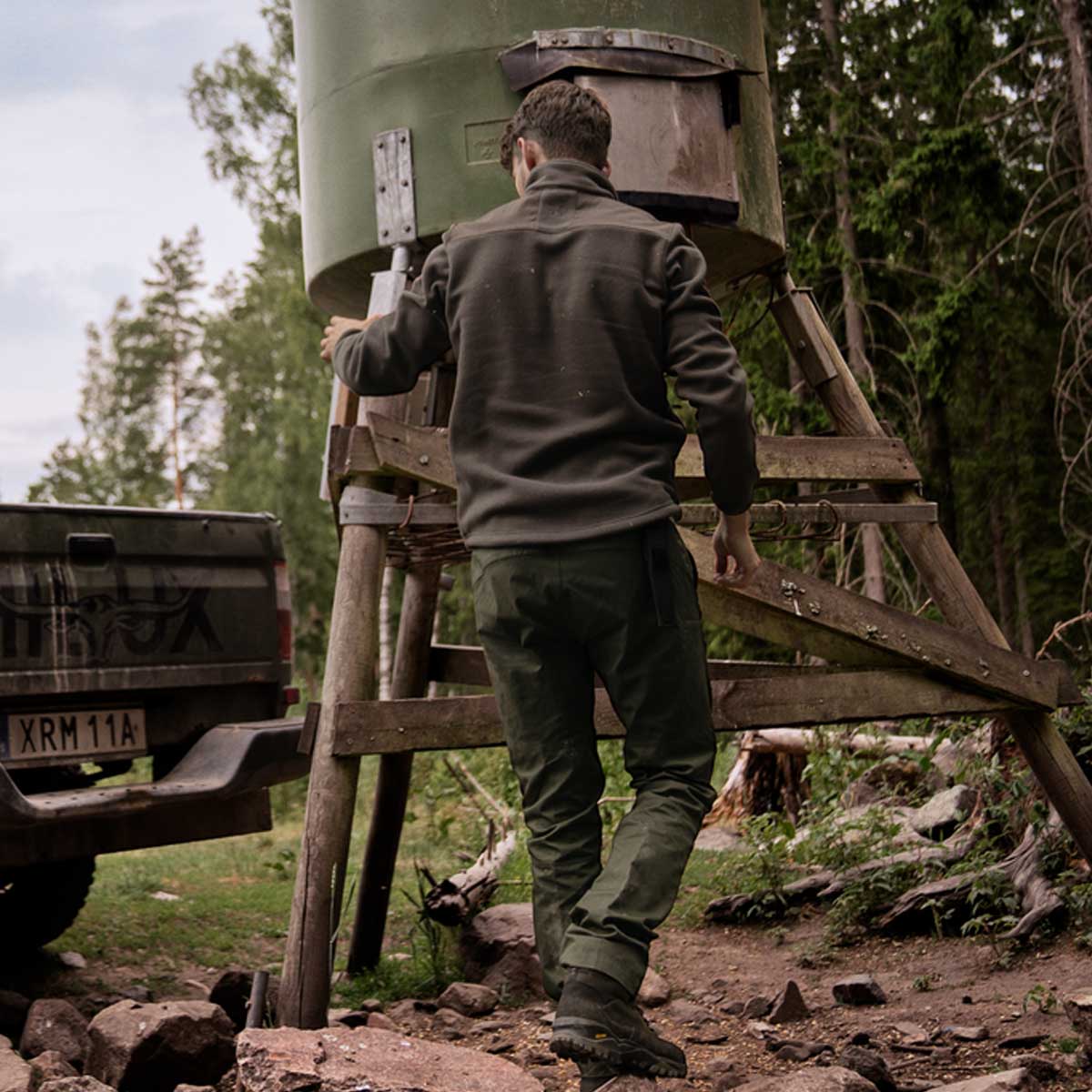 HARKILA Fjell Fleece Jacket - Mens - Shadow Brown