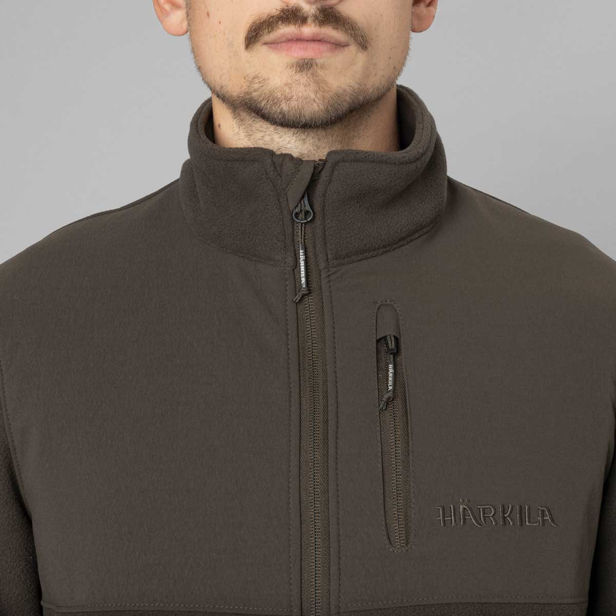 HARKILA Fjell Fleece Jacket - Mens - Shadow Brown