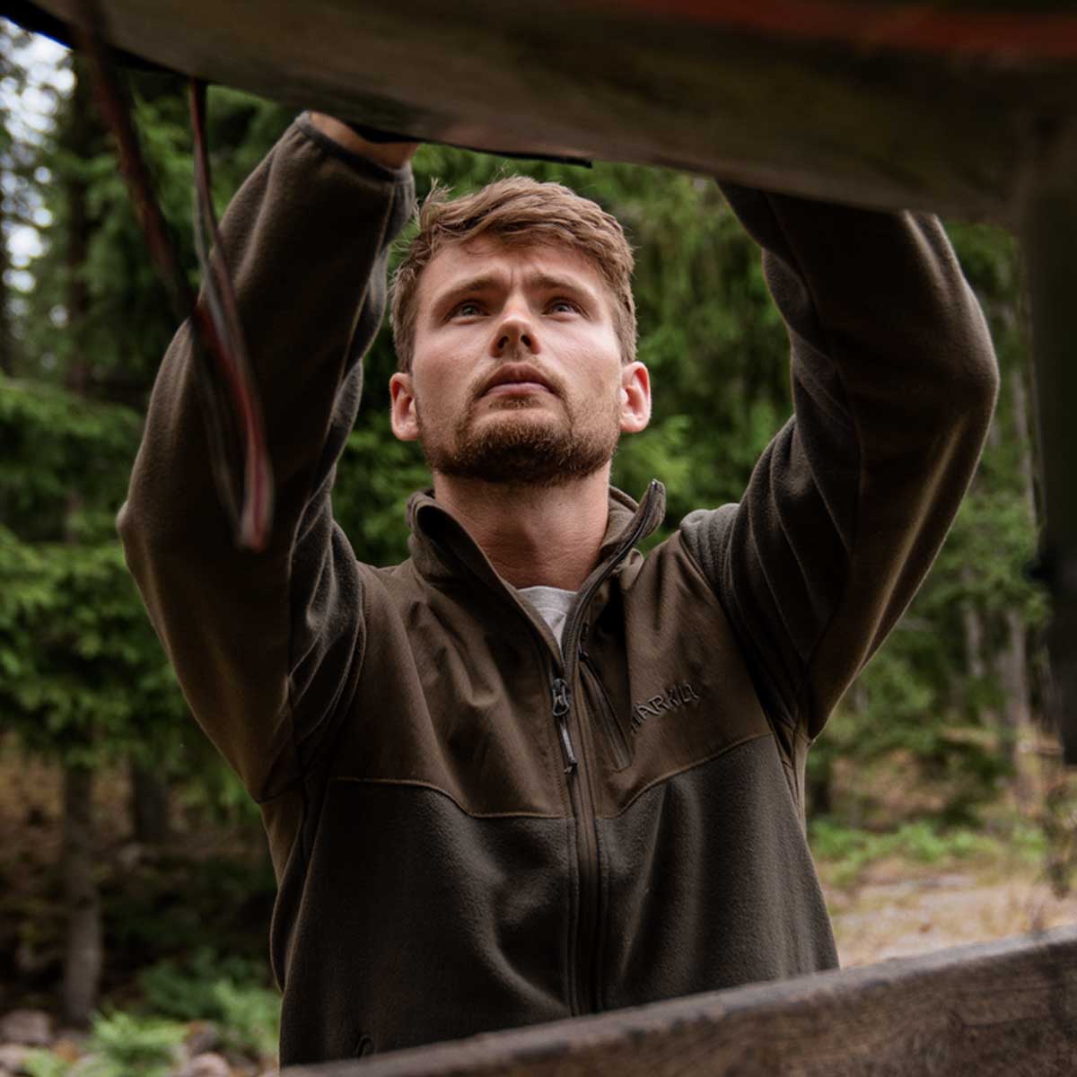 HARKILA Fjell Fleece Jacket - Mens - Shadow Brown