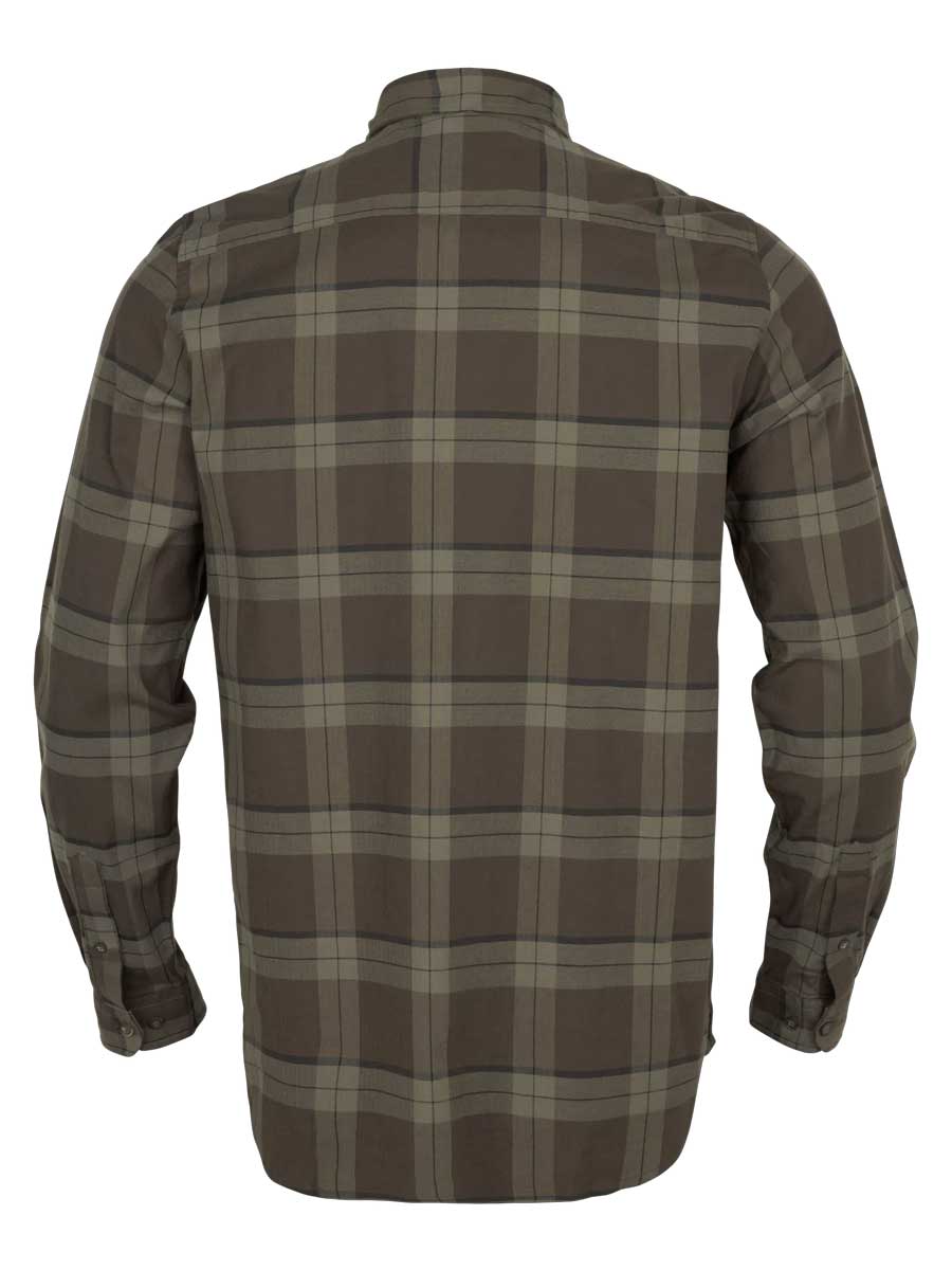 HARKILA Fjell Long Sleeved Shirt - Mens - Green Check
