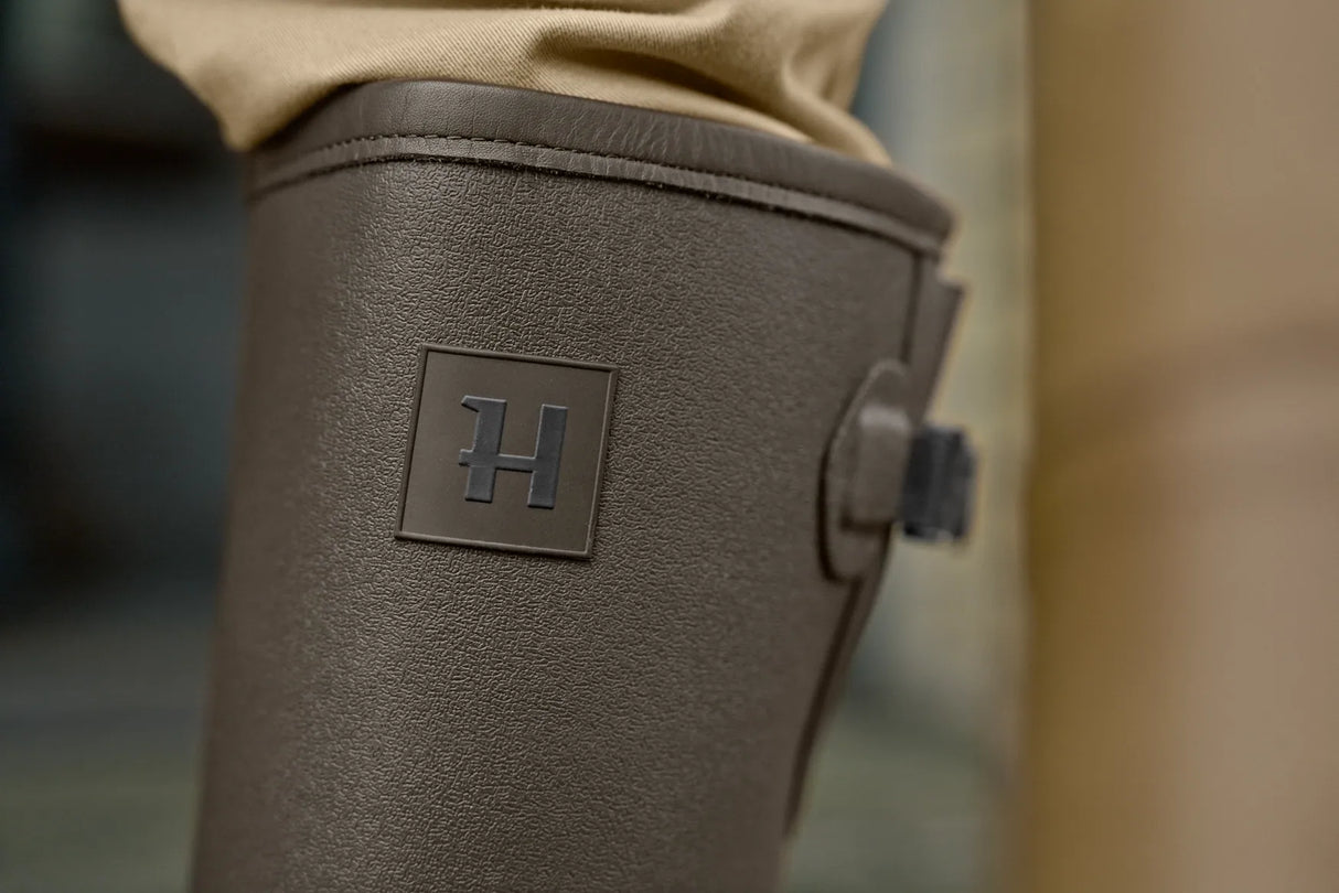 HARKILA Forester Gusset Wellington Boots - Dark Willow Green