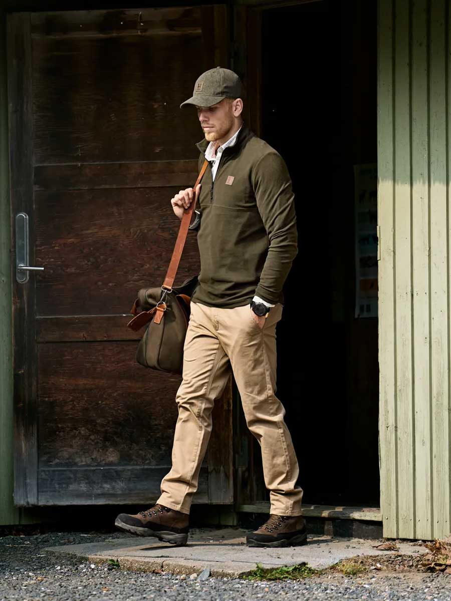 HARKILA Fyrr Fleece Pullover - Mens - Willow Green