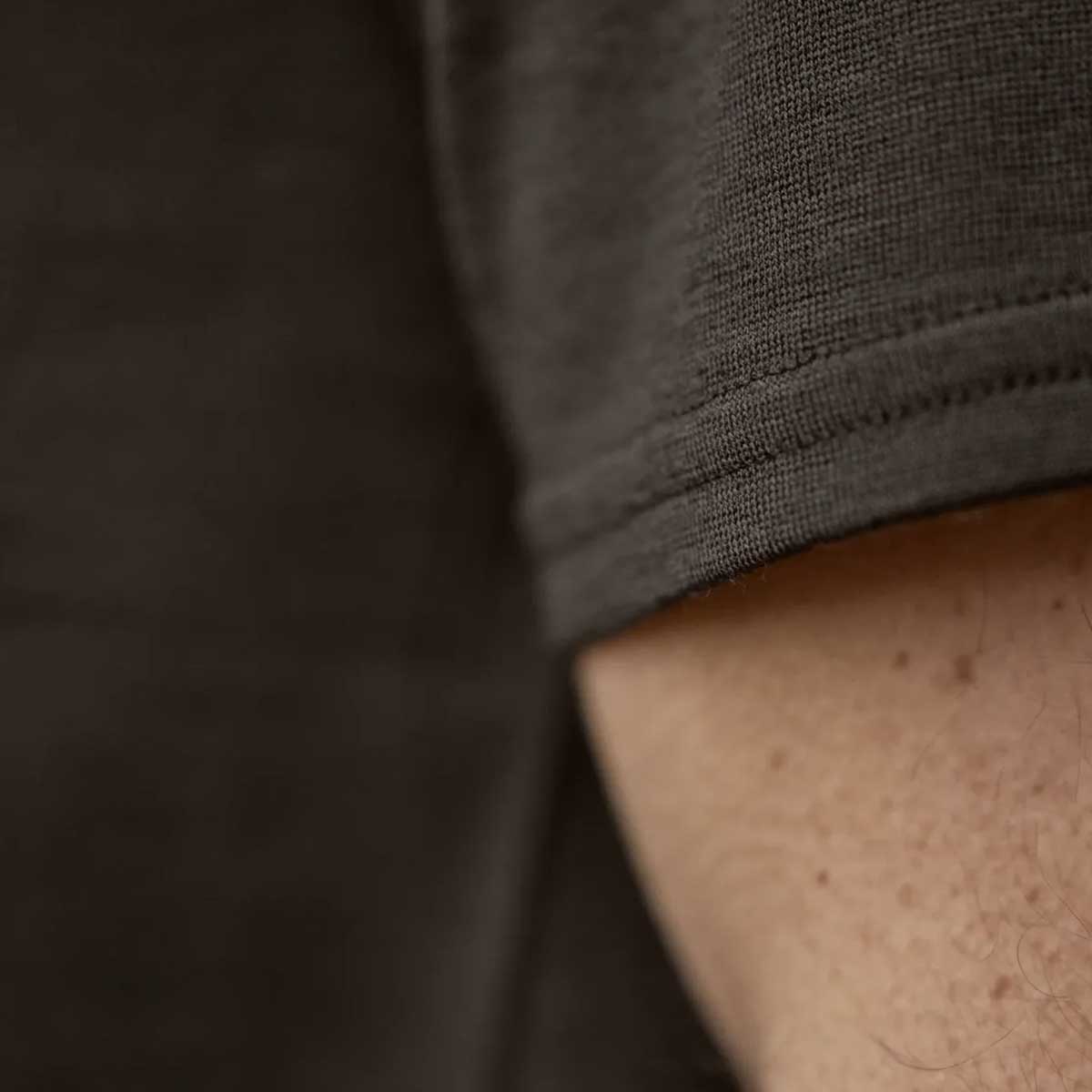 HARKILA Game T-shirt - Merino Wool - Mens - Shadow Brown Wildboar