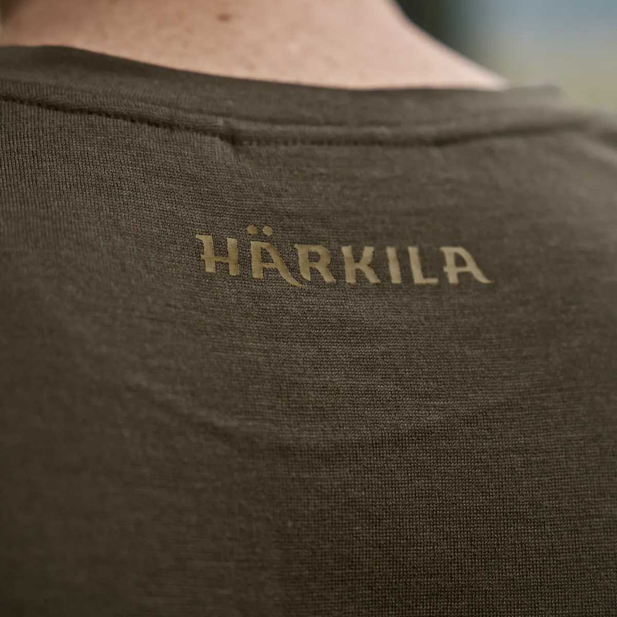 HARKILA Game T-shirt - Merino Wool - Mens - Willow Green