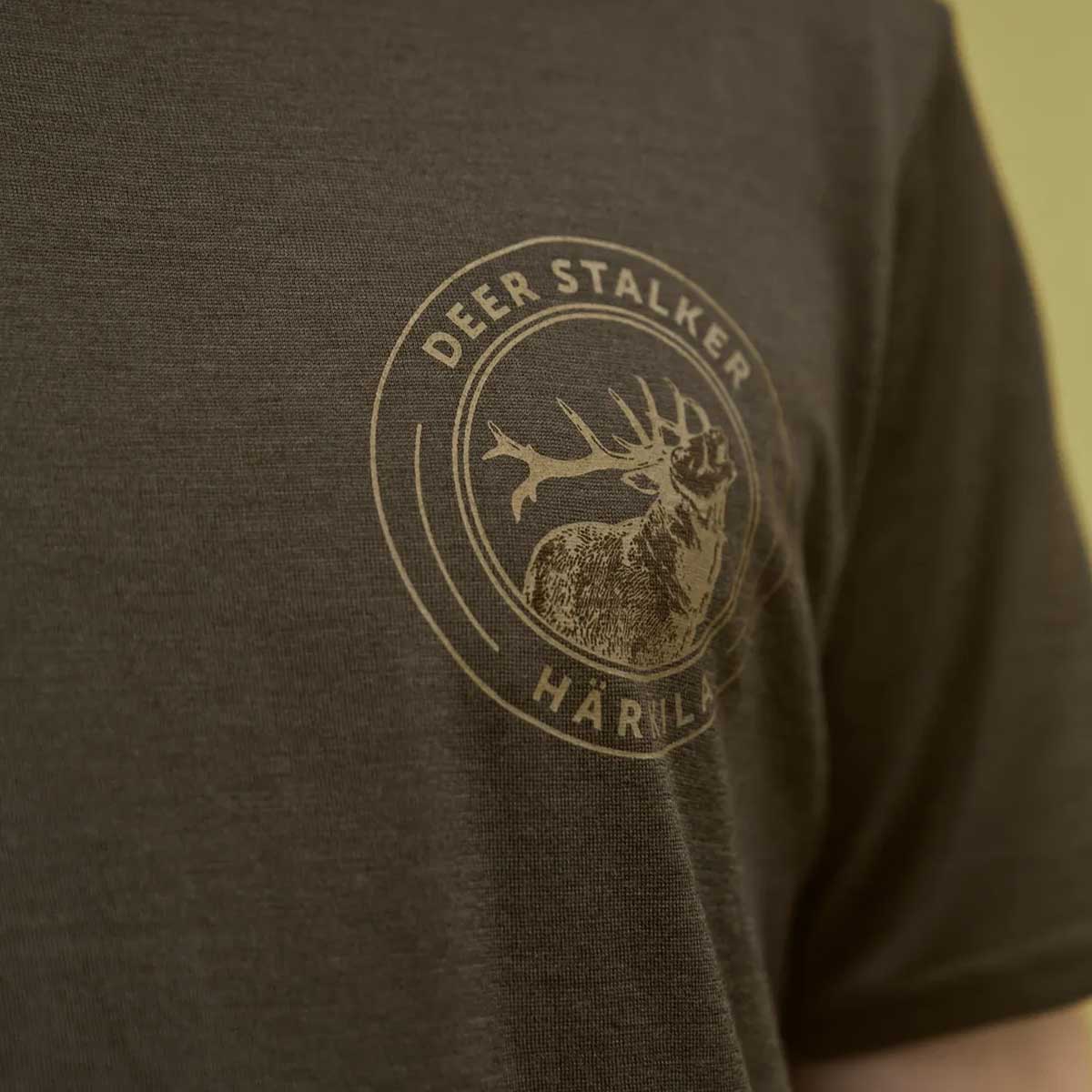 HARKILA Game T-shirt - Merino Wool - Mens - Willow Green