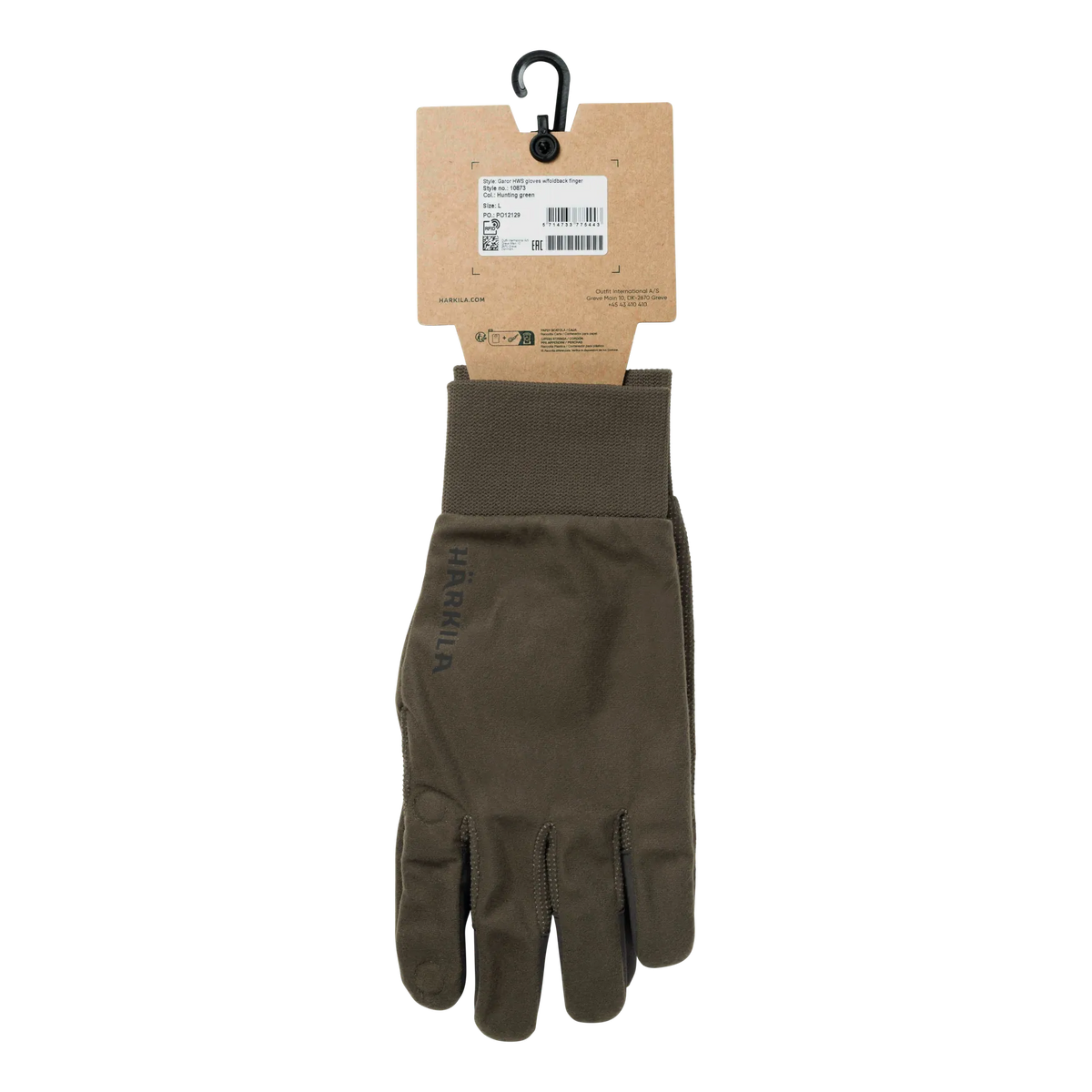 HARKILA Garor HWS Gloves With Fold-Back Finger - Hunting Green