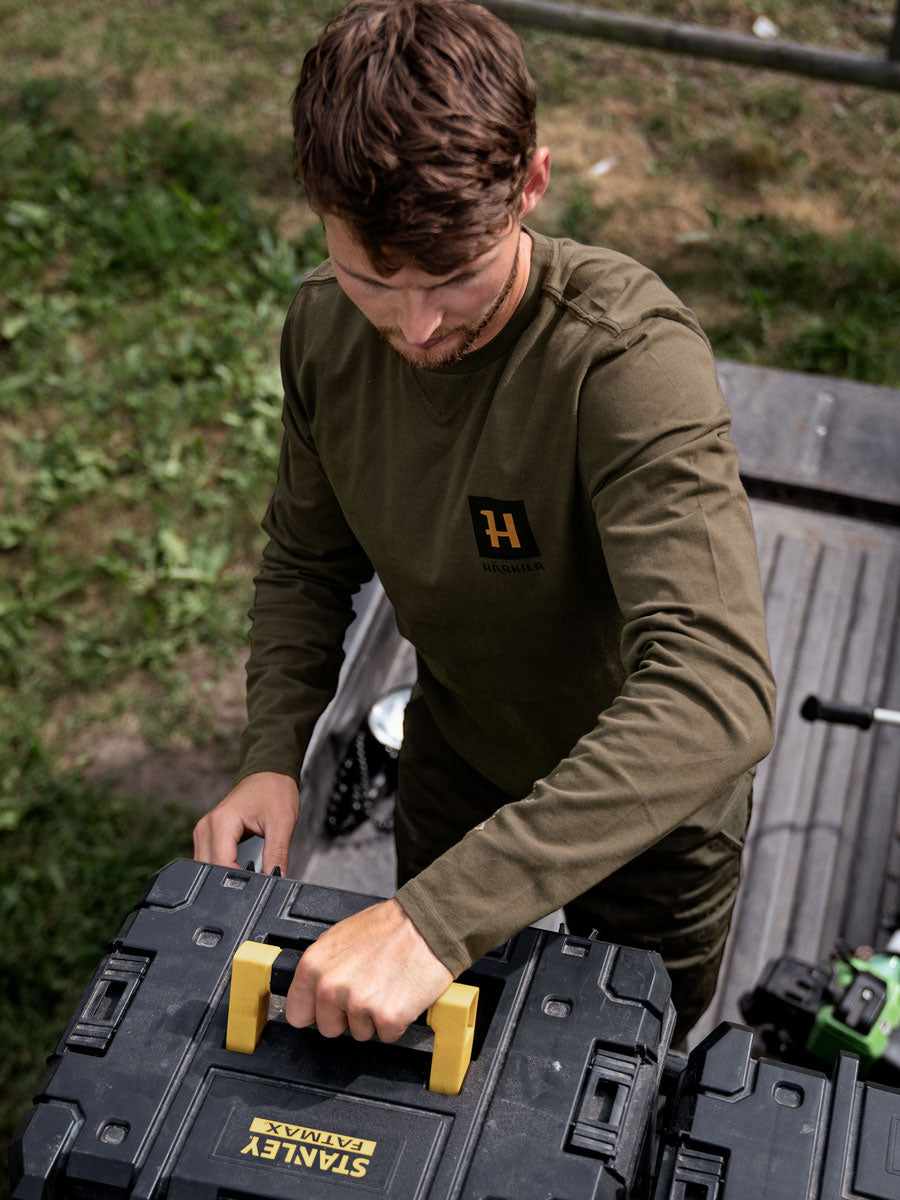 HARKILA Gorm Long Sleeve T-Shirt - Mens - Willow Green Harkila