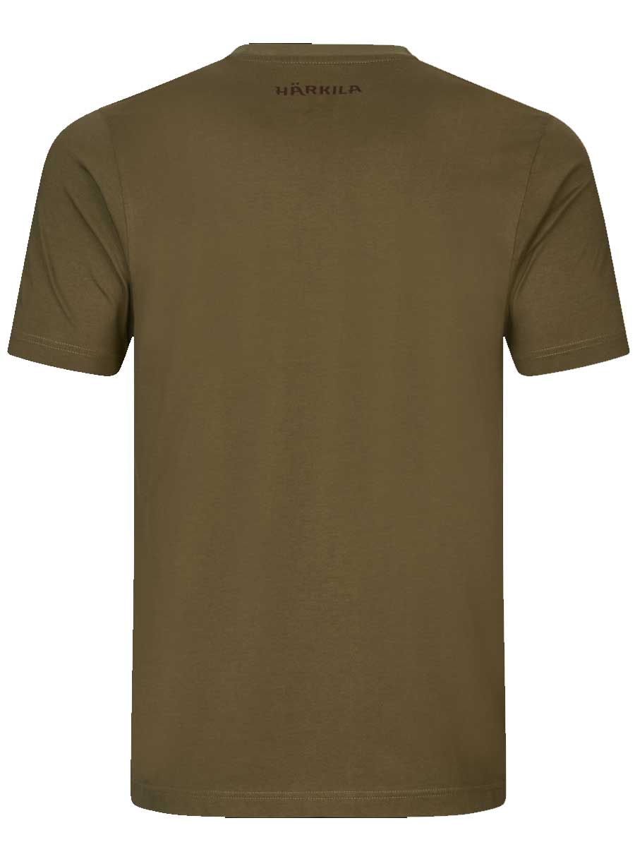 HARKILA H-Logo T-shirt - Mens - Dark Olive