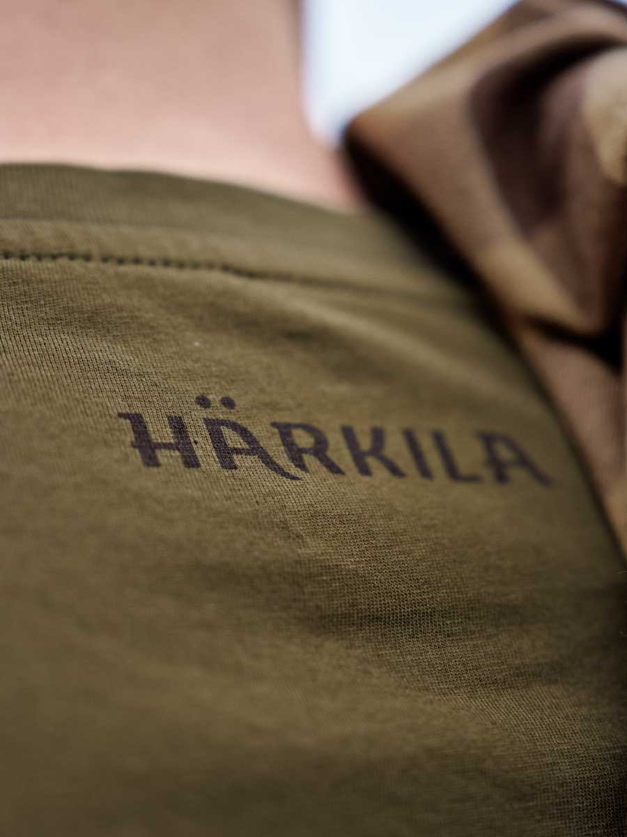HARKILA H-Logo T-shirt - Mens - Dark Olive