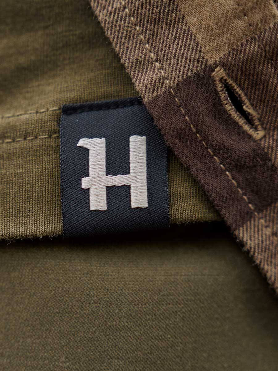 HARKILA H-Logo T-shirt - Mens - Dark Olive