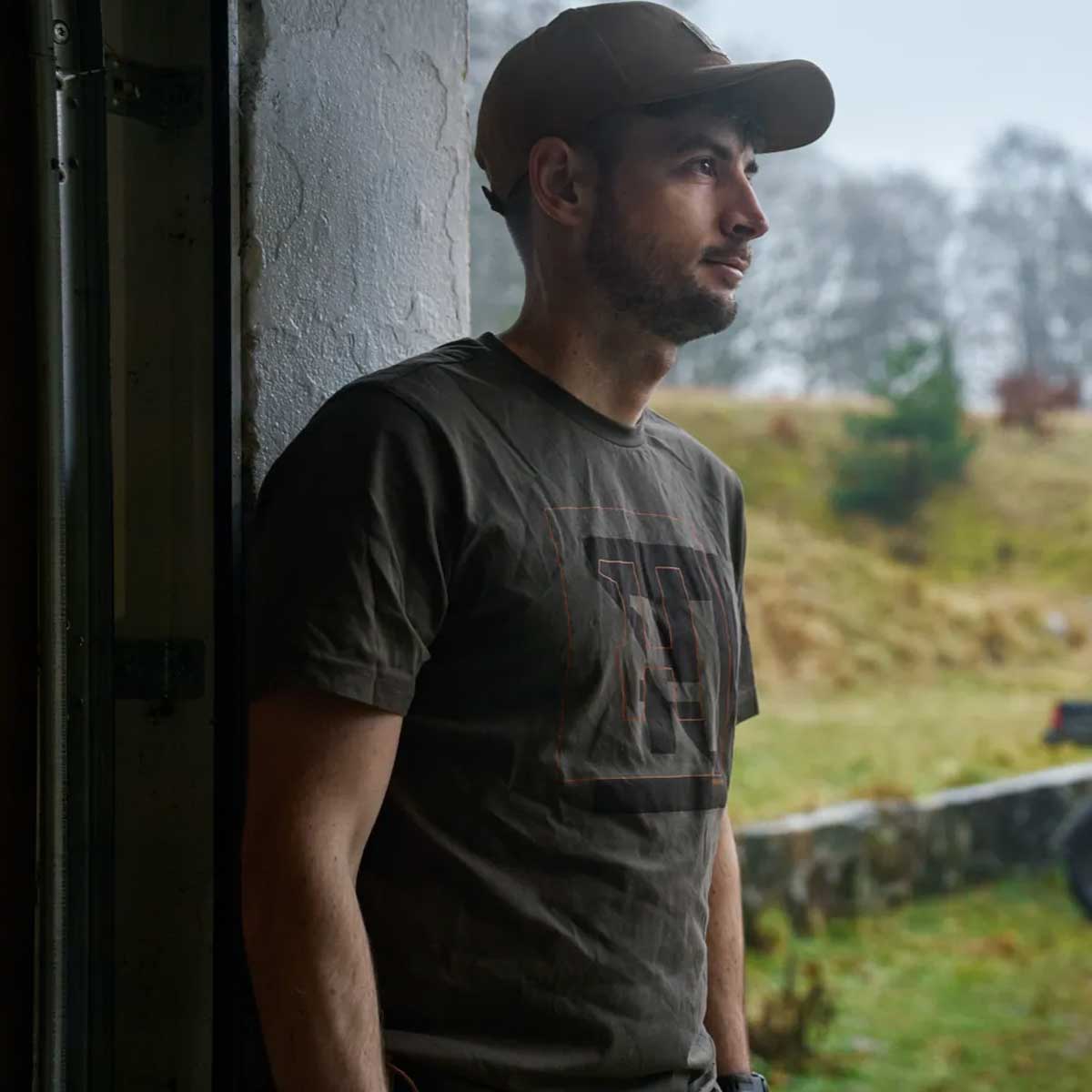 HARKILA H-Logo T-shirt - Mens - Phantom