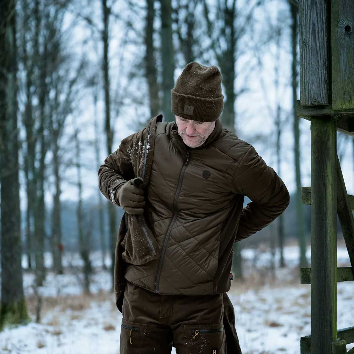 HARKILA Heat Insulated Jacket - Mens - Willow Green / Shadow Brown