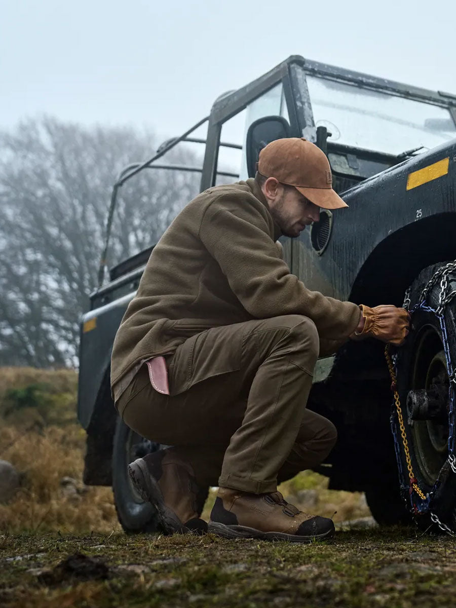 HARKILA Hill Trousers - Mens - Willow Green / Brown