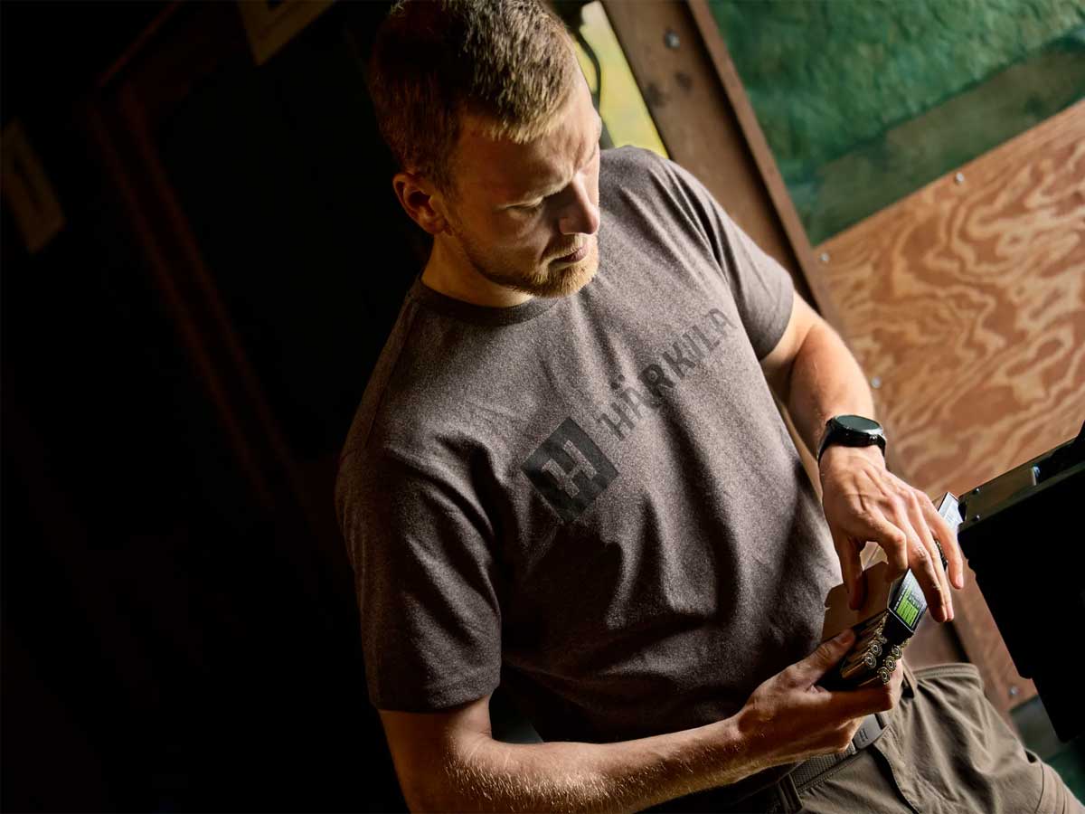 HARKILA Identity T-shirt - Mens - Brown Melange