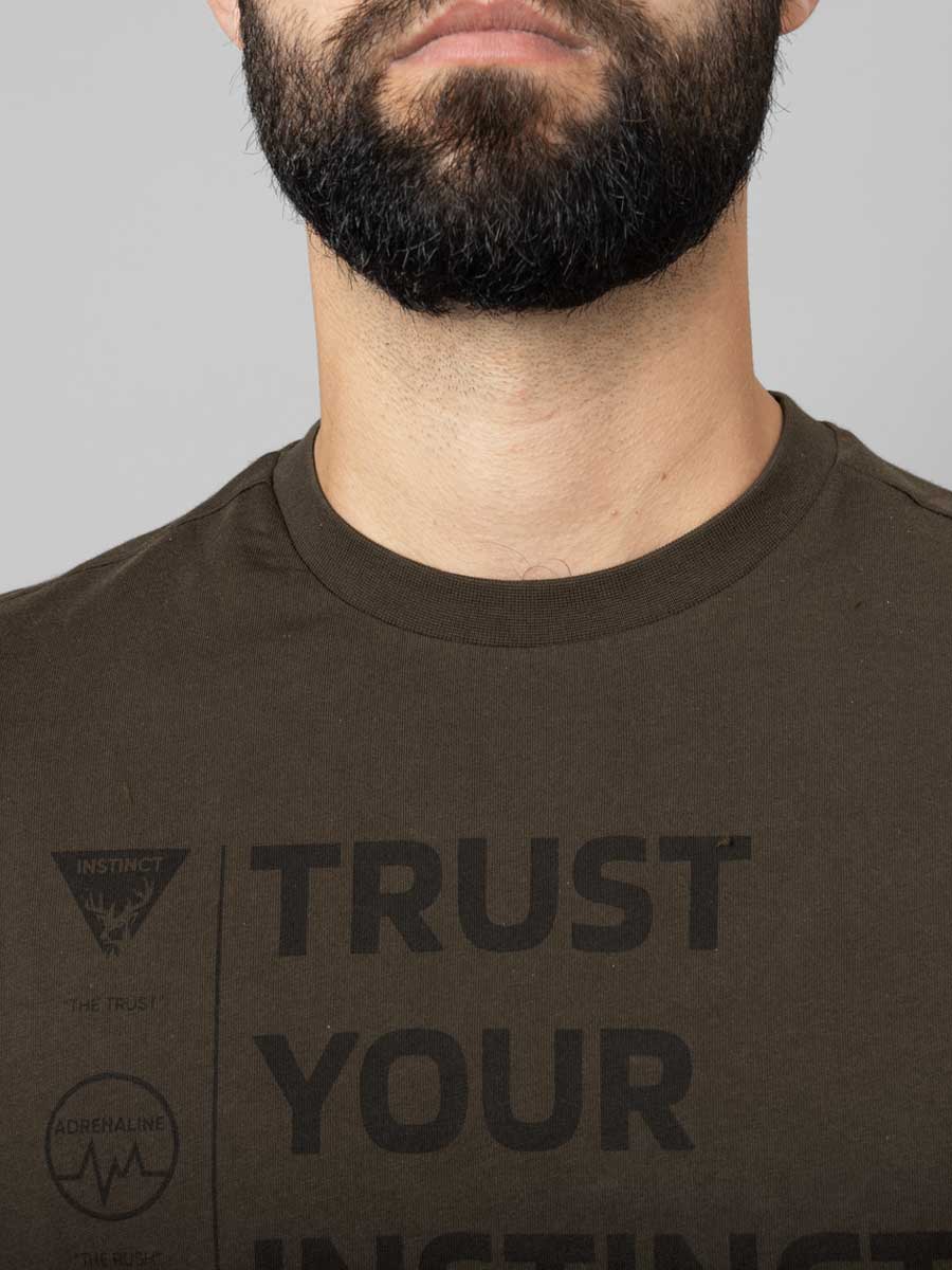 HARKILA Instinct T-shirt - Mens - Shadow-Brown