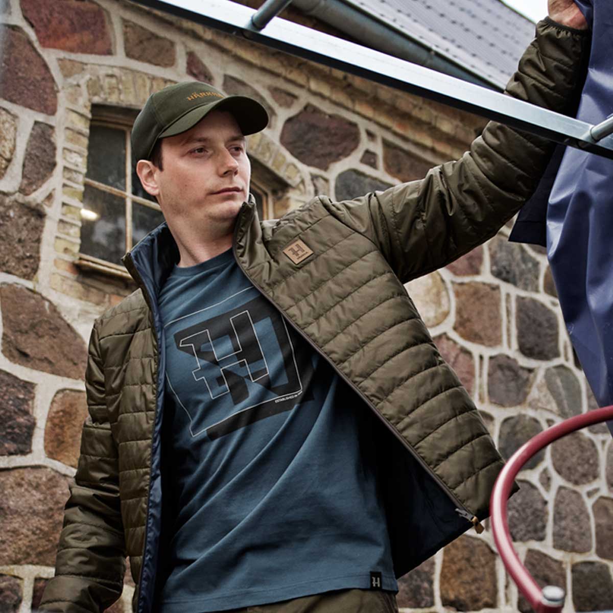 HARKILA Kalix HSP Windproof Reversible Jacket - Mens - Willow Green