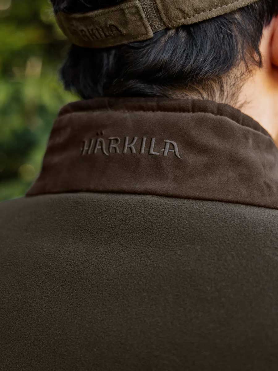 HARKILA Kamko Regal Fleece Jacket - Mens Reversible Windstopper - Red / Brown
