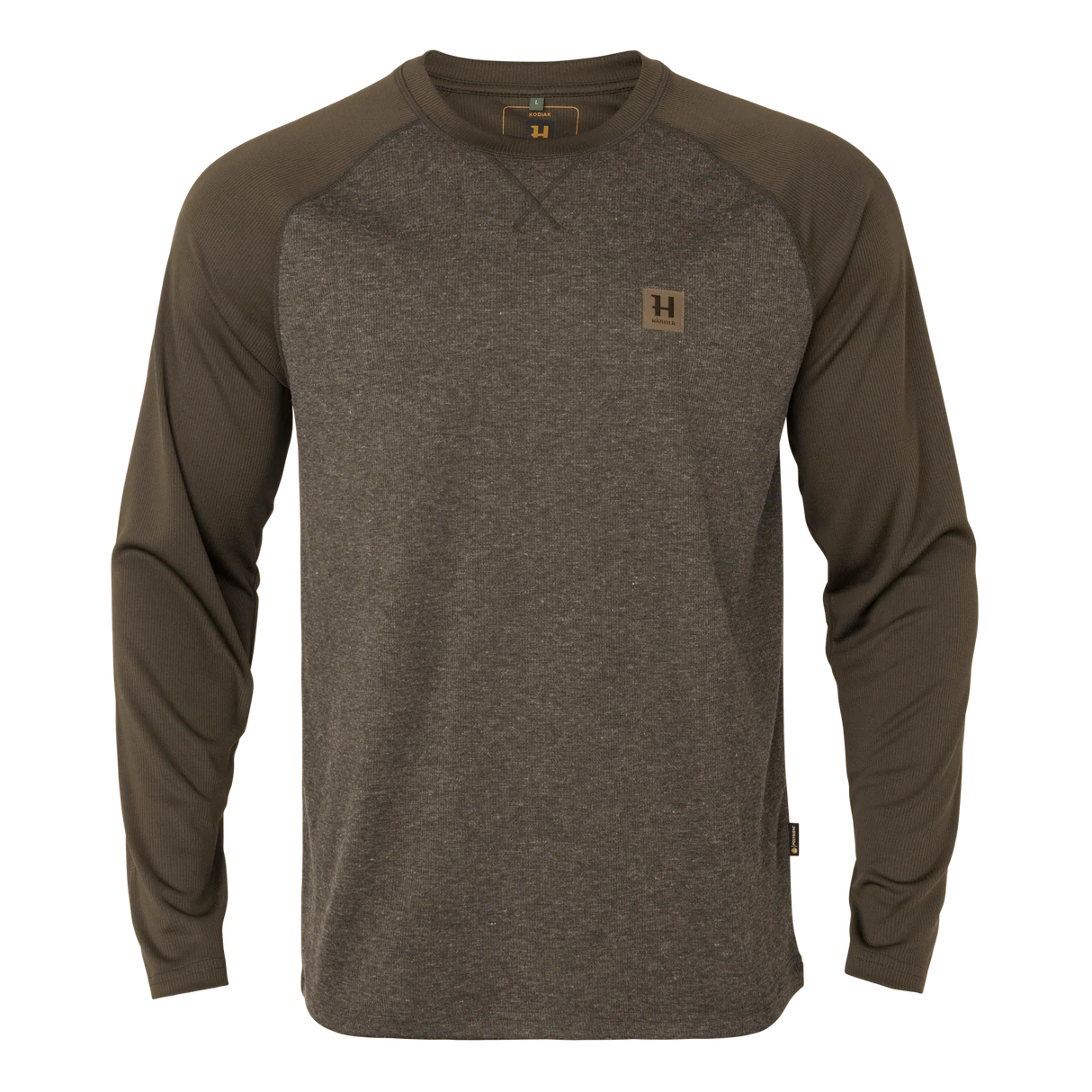 HARKILA Kodiak CleverWool Long Sleeved T-Shirt - Mens - Dark Hunting Green