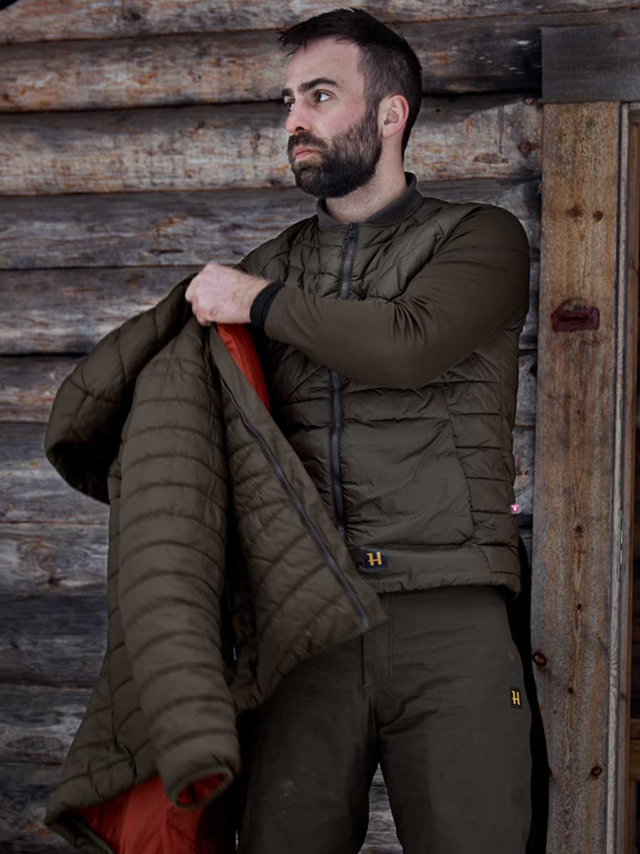 HARKILA Logmar Insulated Packable Waistcoat - Mens - Willow Green