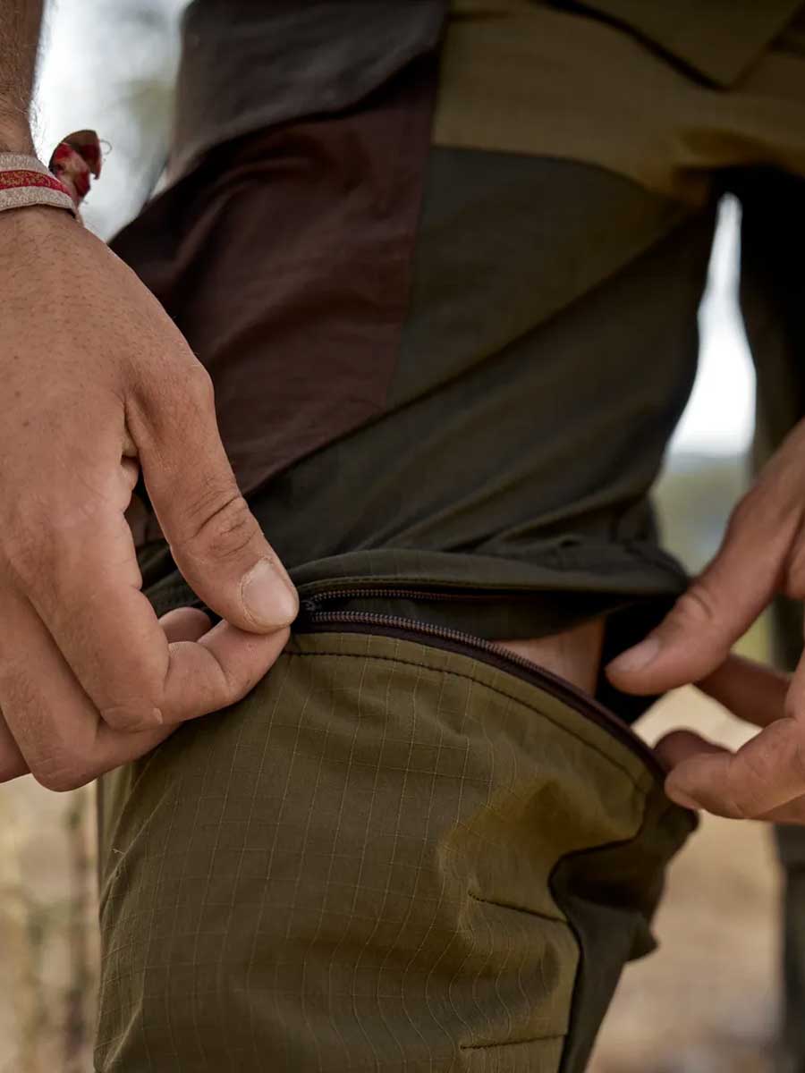 HARKILA Logmar Lightweight Zip-off Trousers - Mens - Dark Olive/ Willow Green