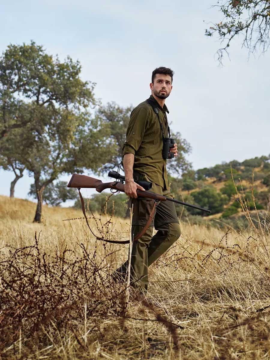 HARKILA Logmar Lightweight Zip-off Trousers - Mens - Dark Olive/ Willow Green