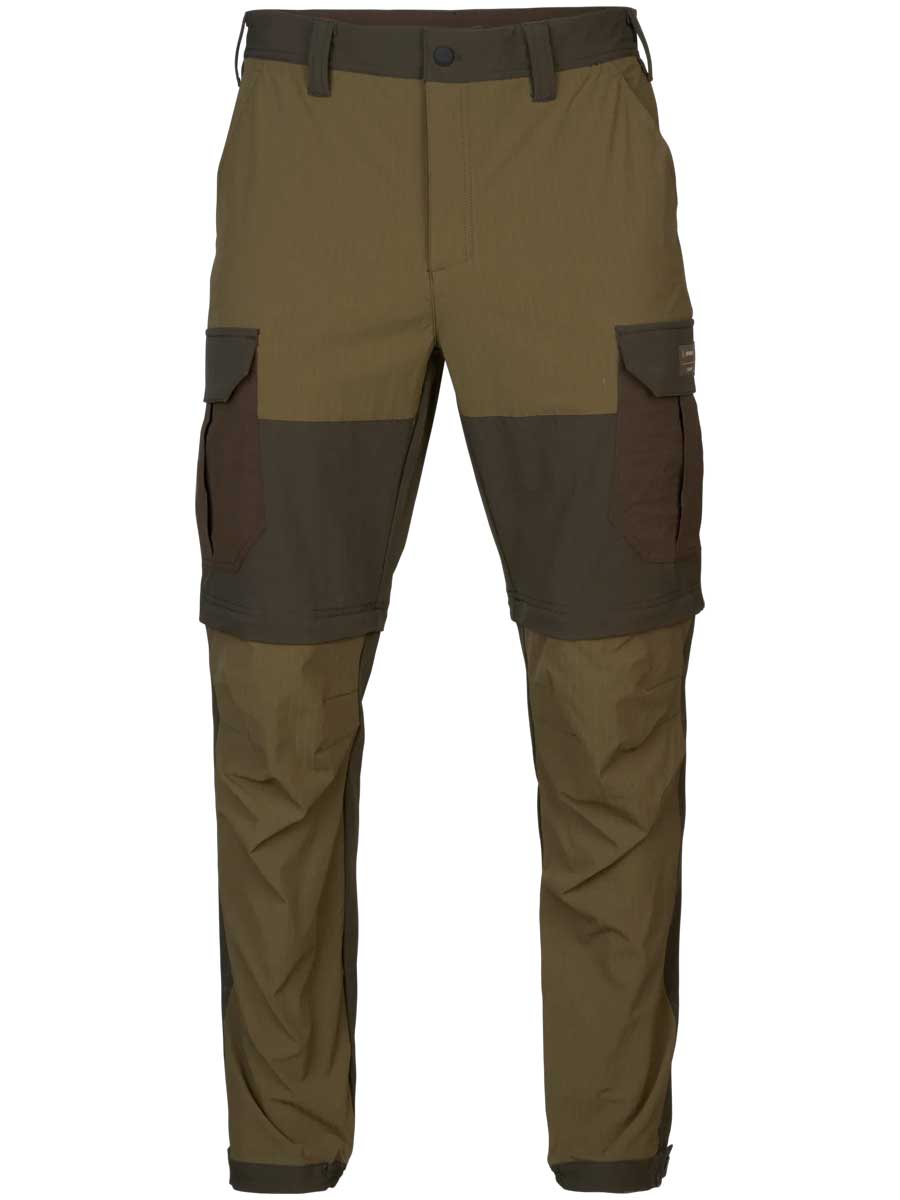 HARKILA Logmar Lightweight Zip-off Trousers - Mens - Dark Olive/ Willow Green