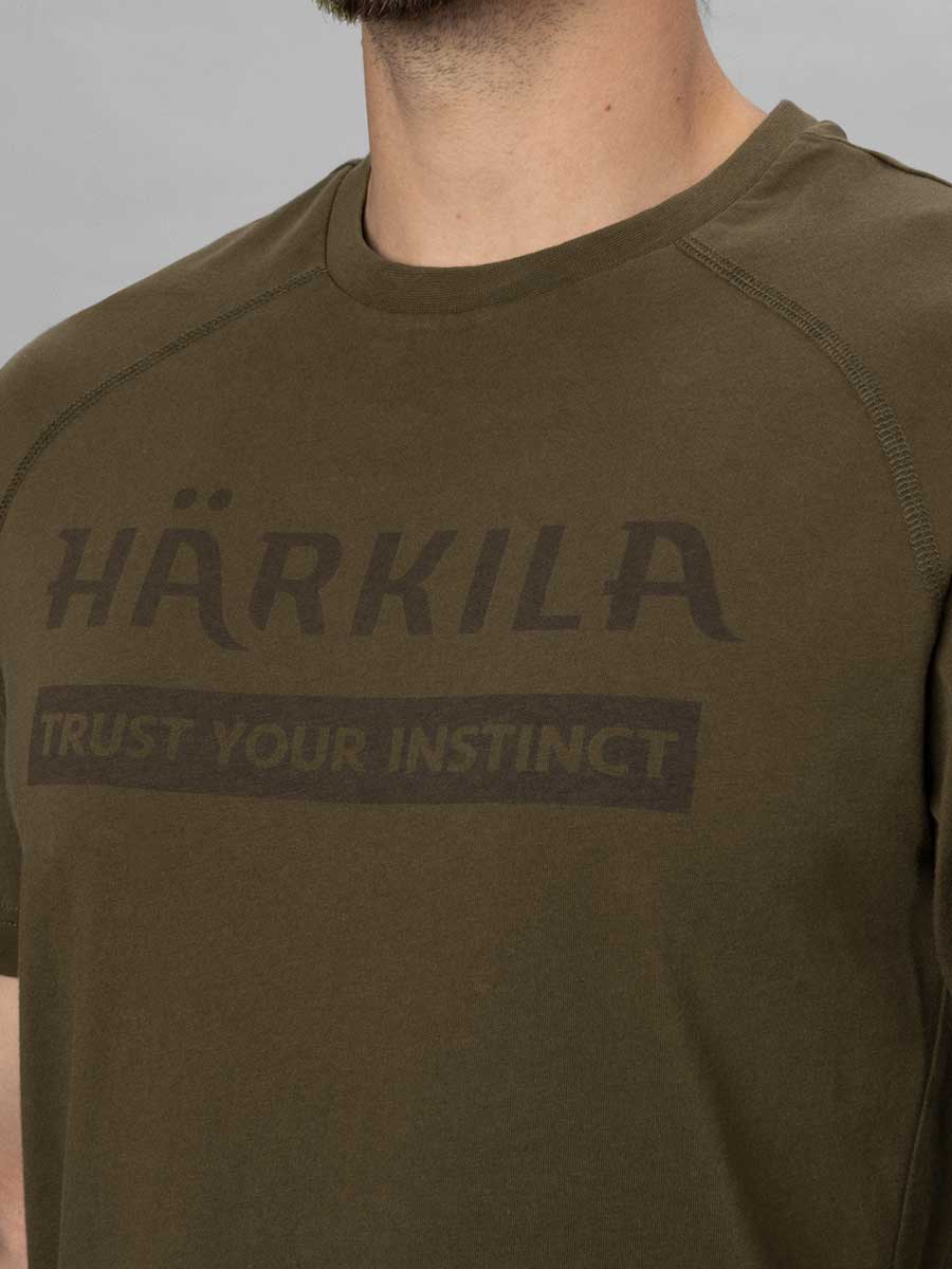 HARKILA Logo T-shirt - Mens - Willow Green Harkila