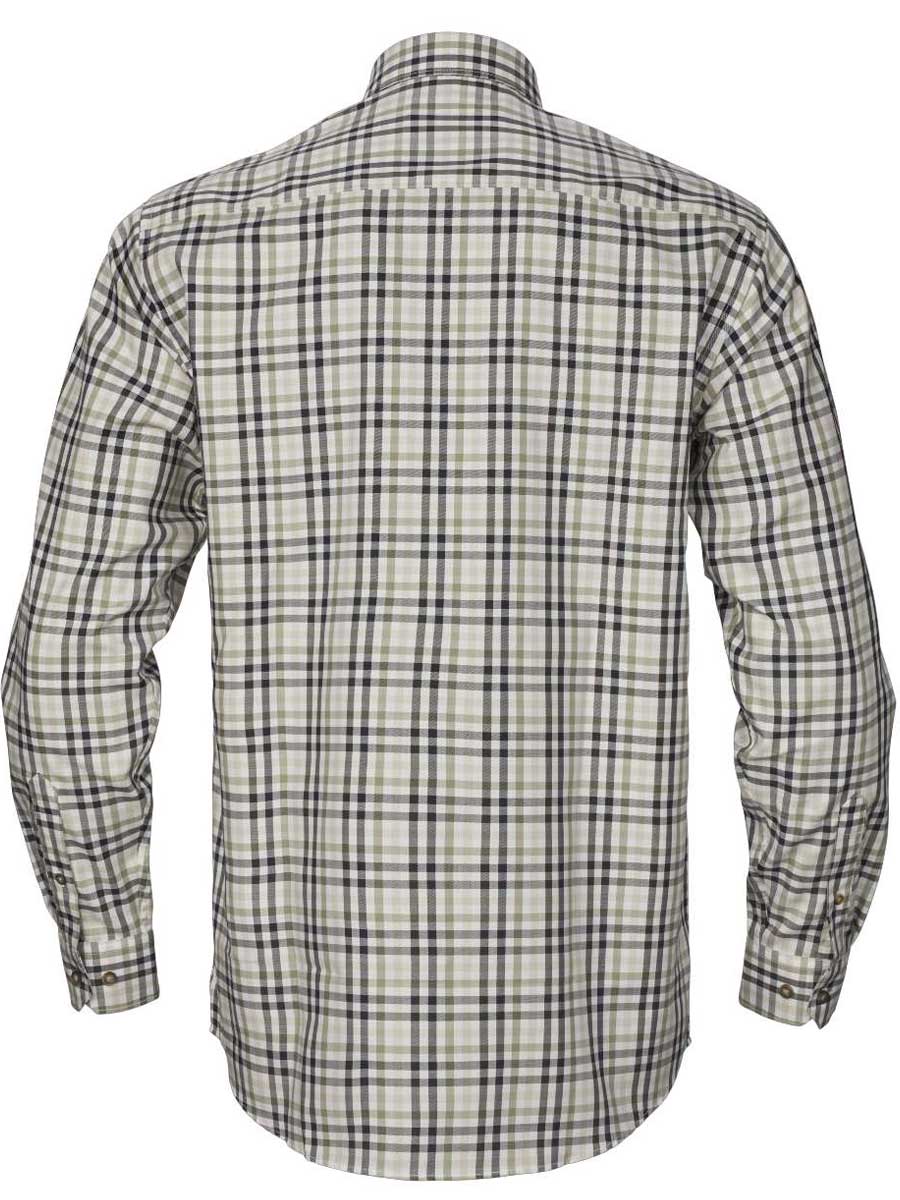 HARKILA Milford Shirt - Mens Fine Twill Cotton - Rosin / Deep Well