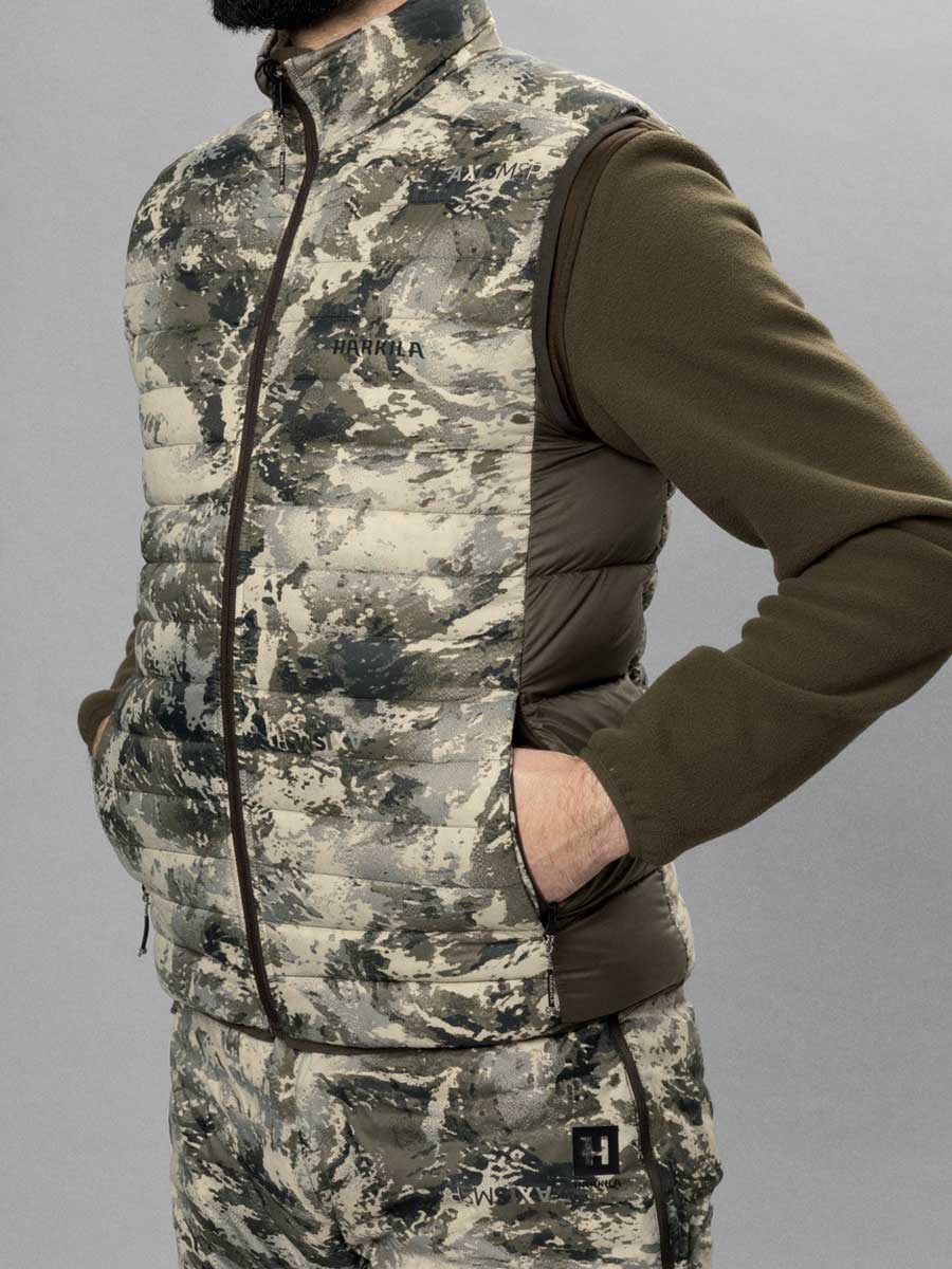 HARKILA Mountain Hunter Reversible Down Waistcoat - Mens - AXIS MSP Mountain