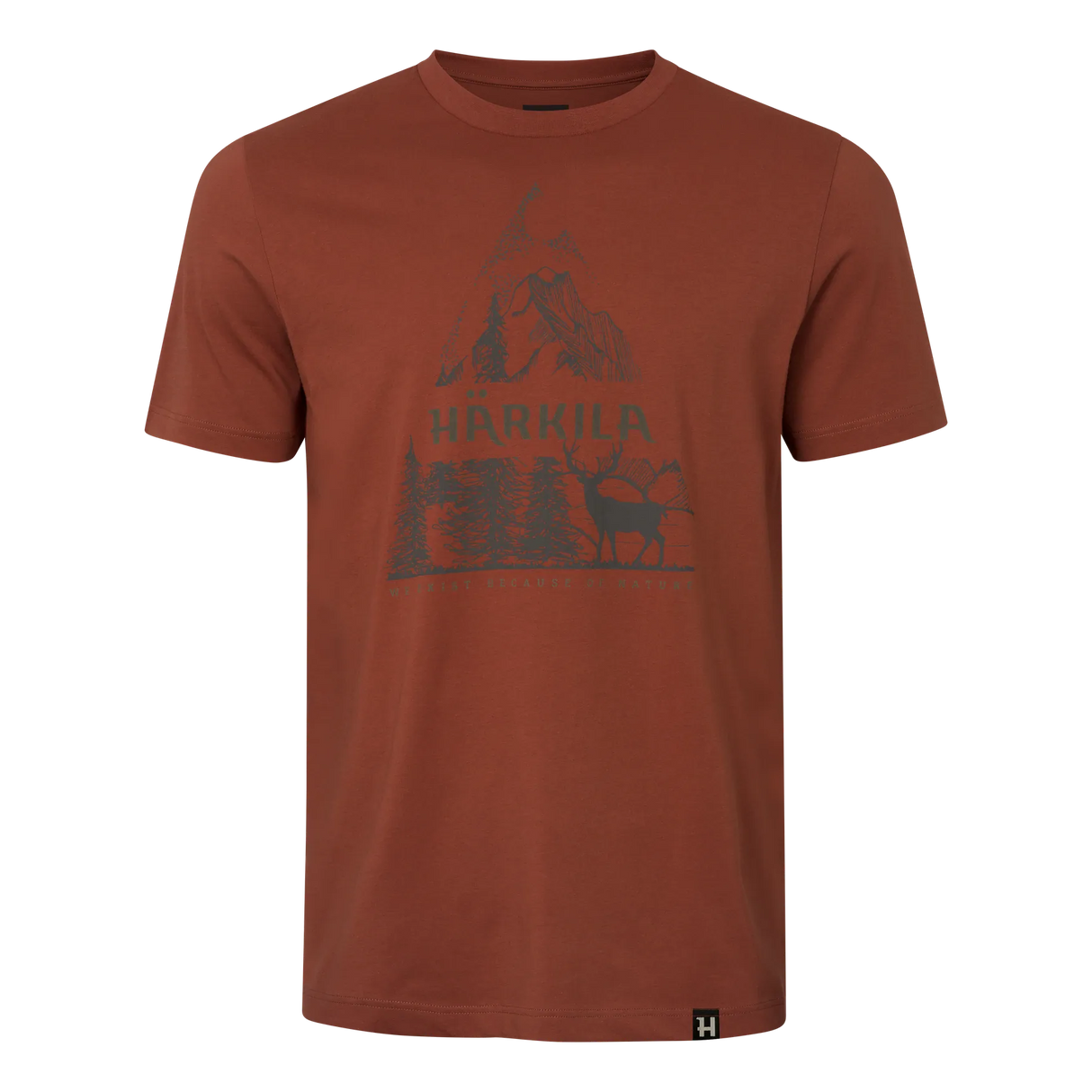 HARKILA Nature T-shirt - Mens - Autumn Orange