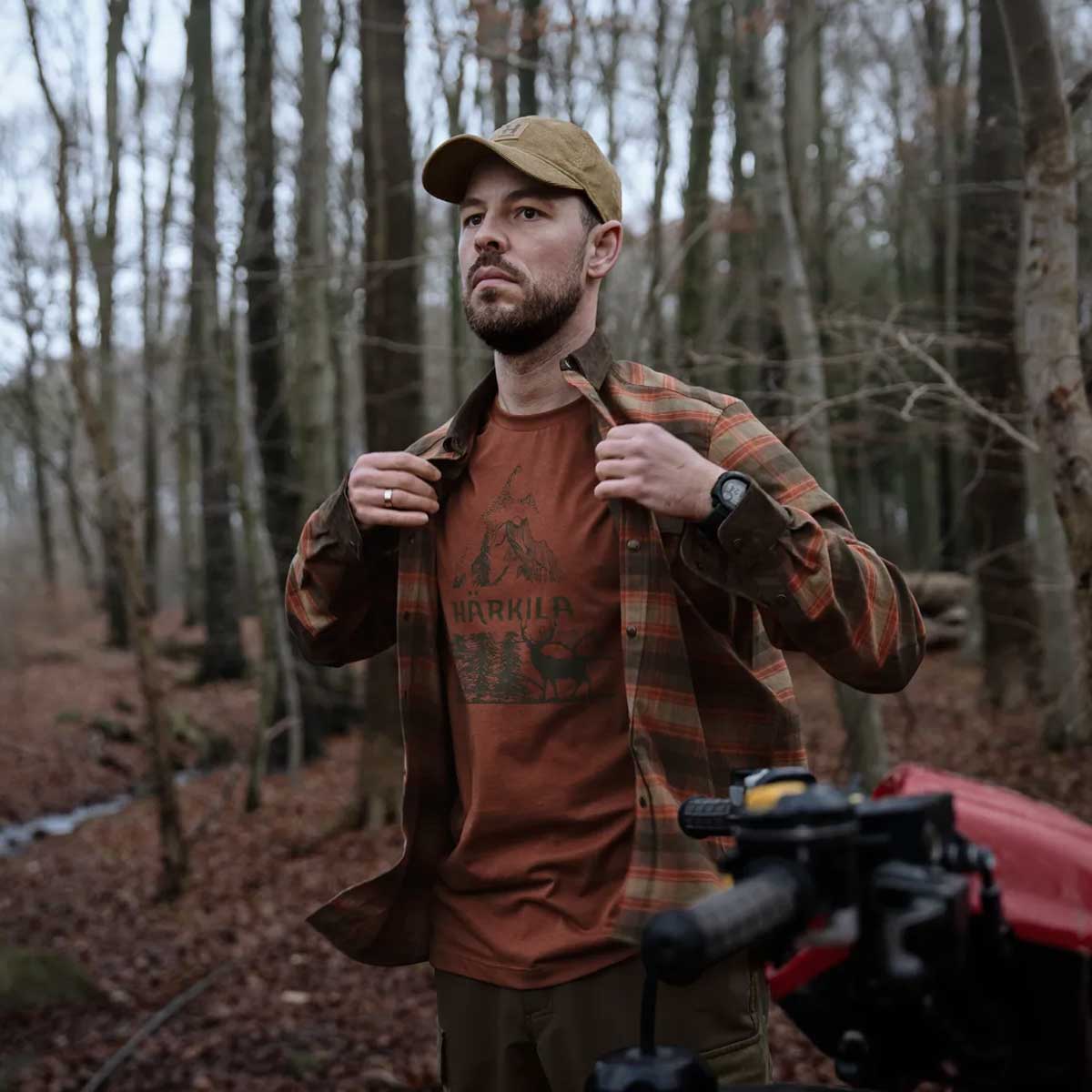 HARKILA Nature T-shirt - Mens - Autumn Orange