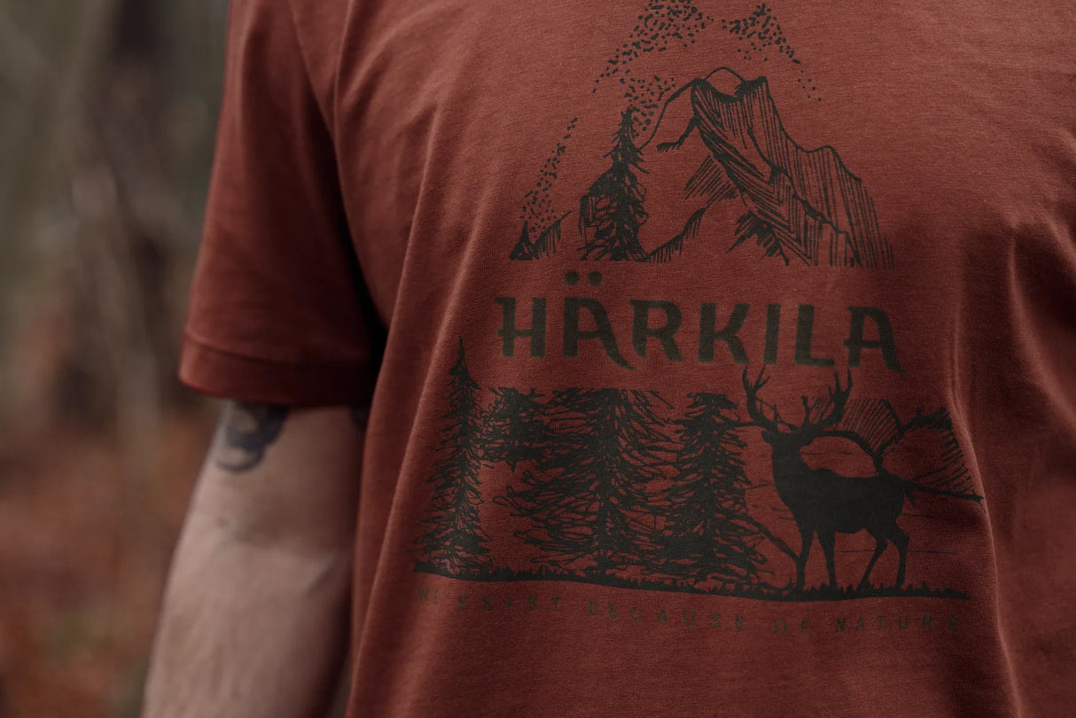 HARKILA Nature T-shirt - Mens - Autumn Orange