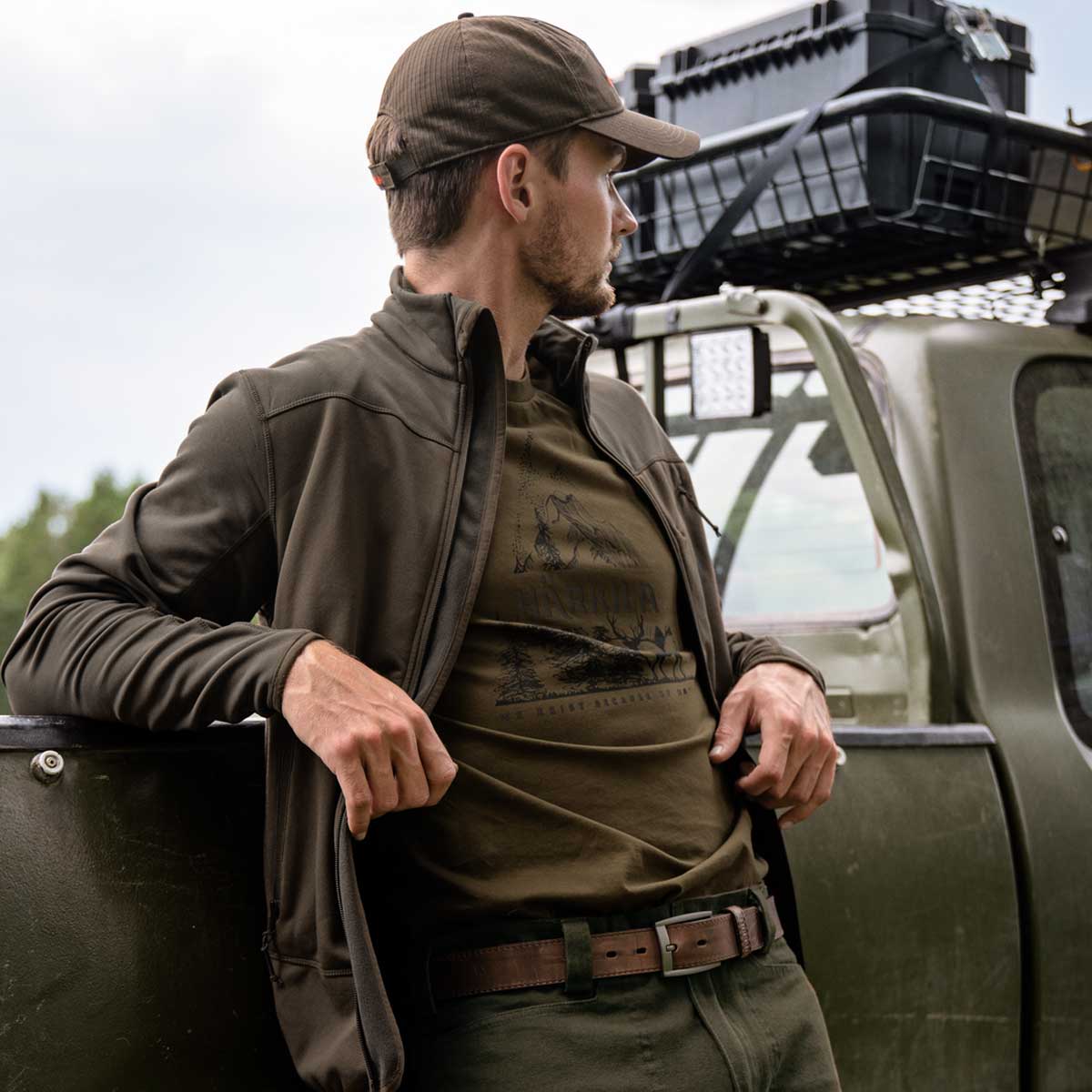 HARKILA Nature T-shirt - Mens - Willow Green