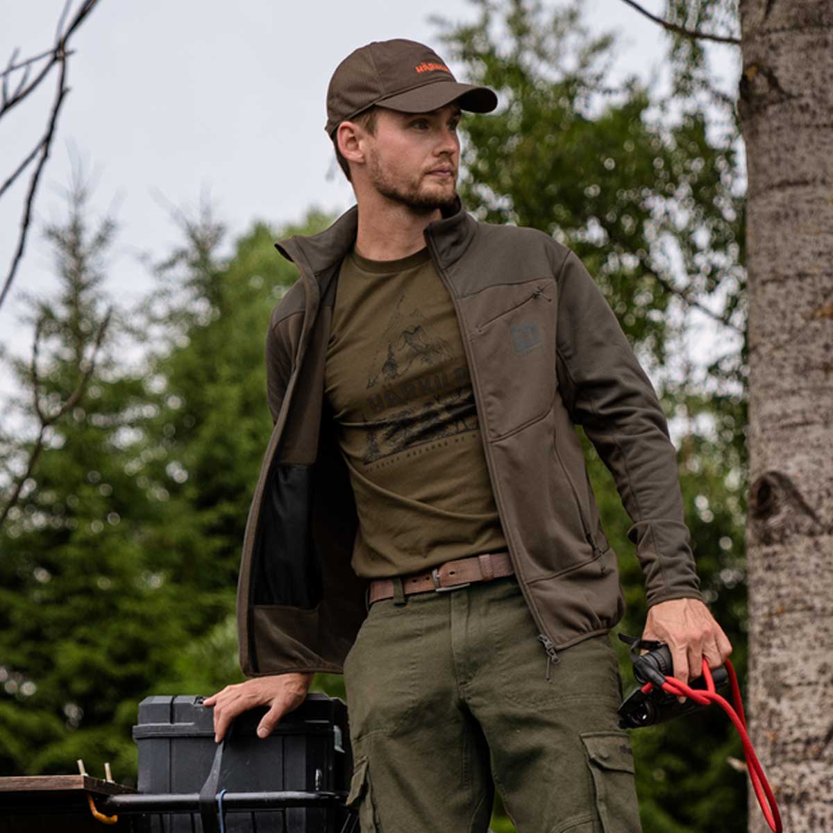 HARKILA Nature T-shirt - Mens - Willow Green