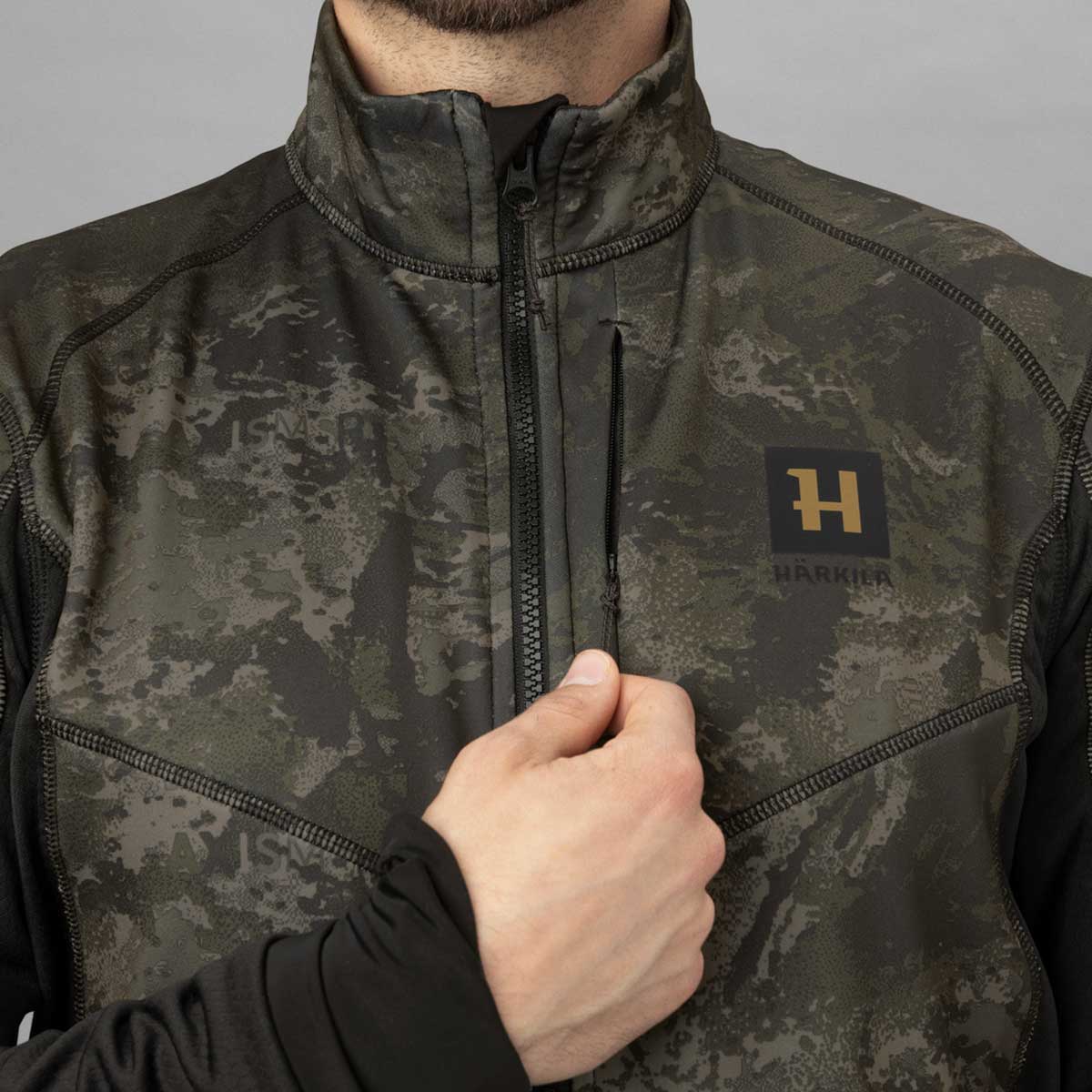 HARKILA NOCTYX Camo Fleece Jacket - Mens - AXIS MSP Black