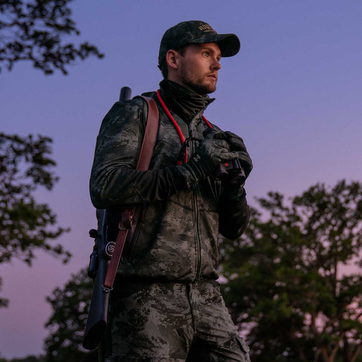 HARKILA NOCTYX Camo Fleece Jacket - Mens - AXIS MSP Black