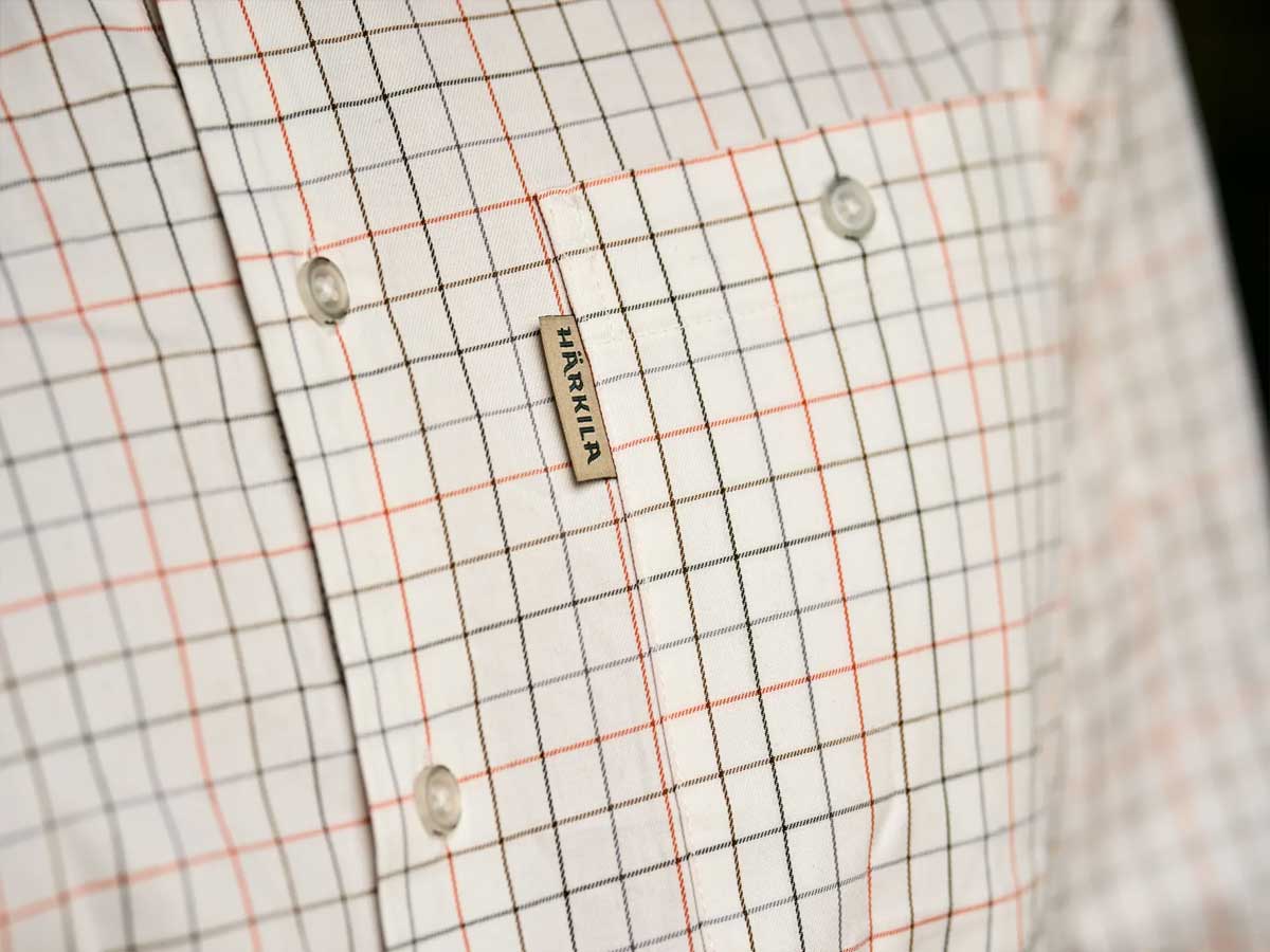 HARKILA Portfield Long Sleeve Shirt - Mens - Mandarin Check