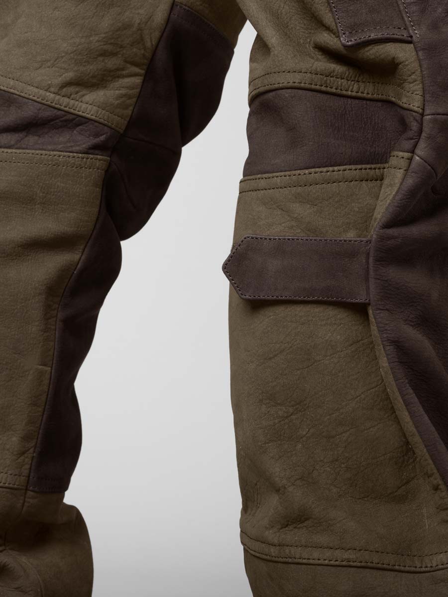 HARKILA Pro Hunter Leather Trousers - Mens - Willow Green