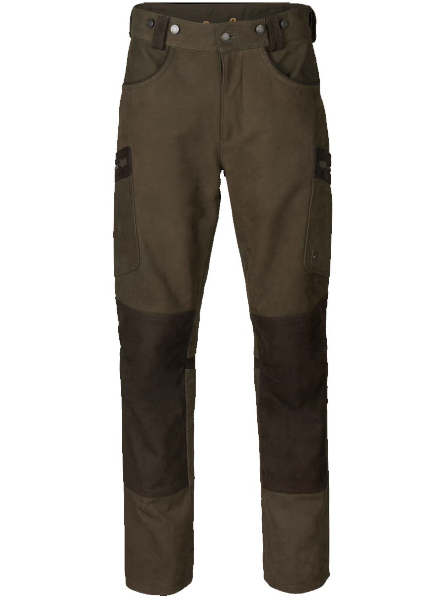 HARKILA Pro Hunter Leather Trousers - Mens - Willow Green