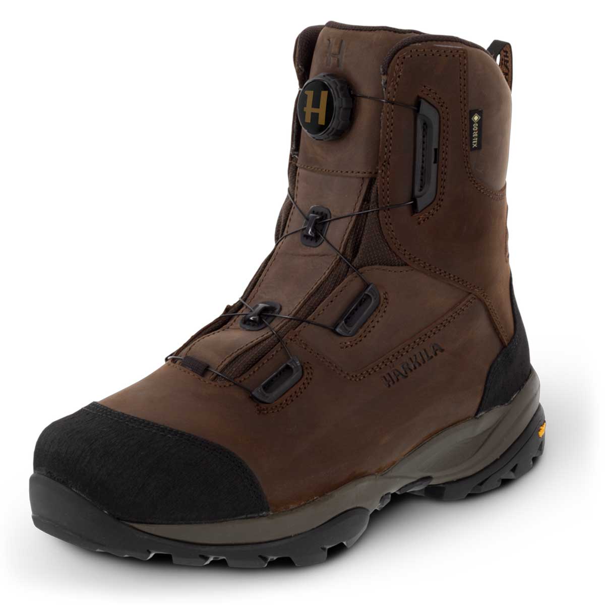 HARKILA Reidmar Mid 2.0 GTX Boots - U-turn Wire Lacing System - Mens - Dark Brown