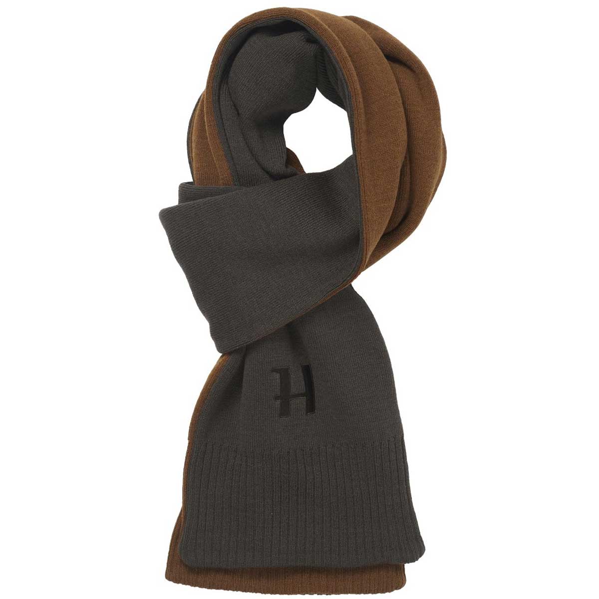 HARKILA Reversible Scarf - Shadow Brown / Rustique Clay