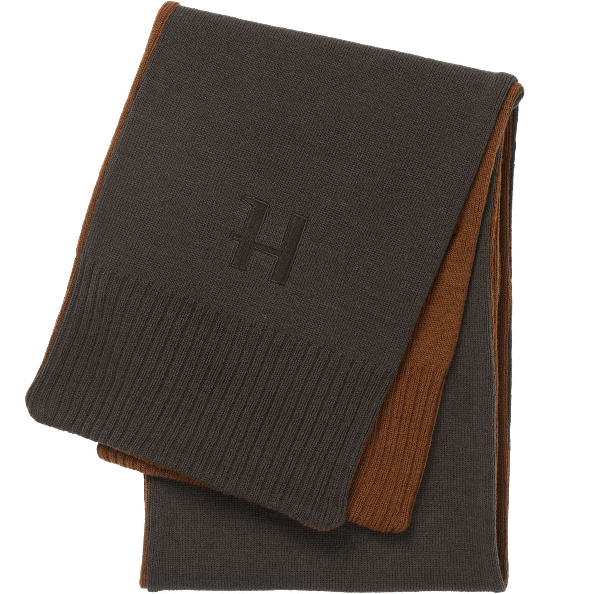 HARKILA Reversible Scarf - Shadow Brown / Rustique Clay